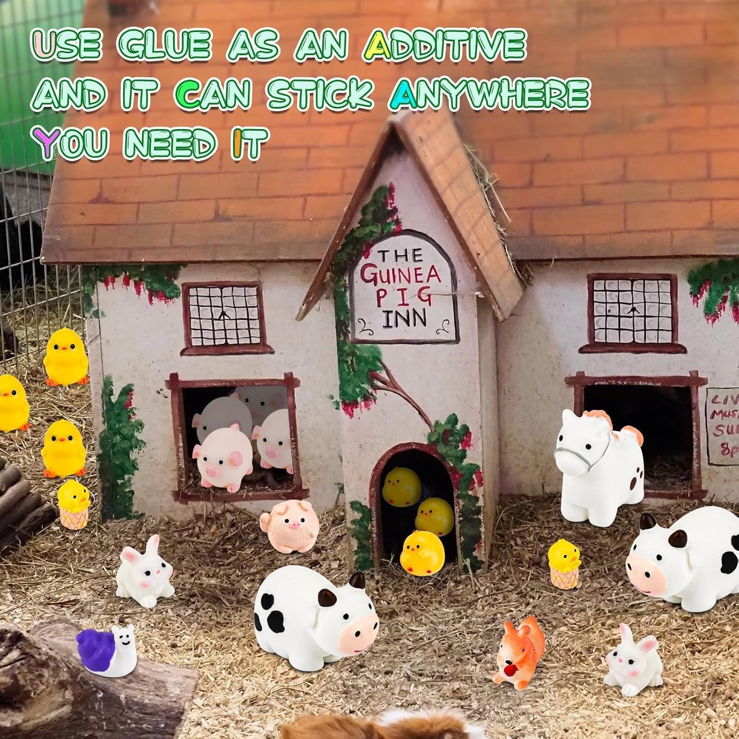 50 Figuras de Animales de Granja de Resina HSLCGF Miniatura