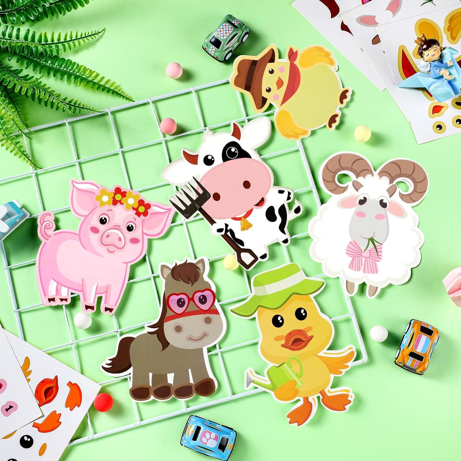 Kit de Manualidades de Animales de Granja Sureio - 24 Piezas DIY