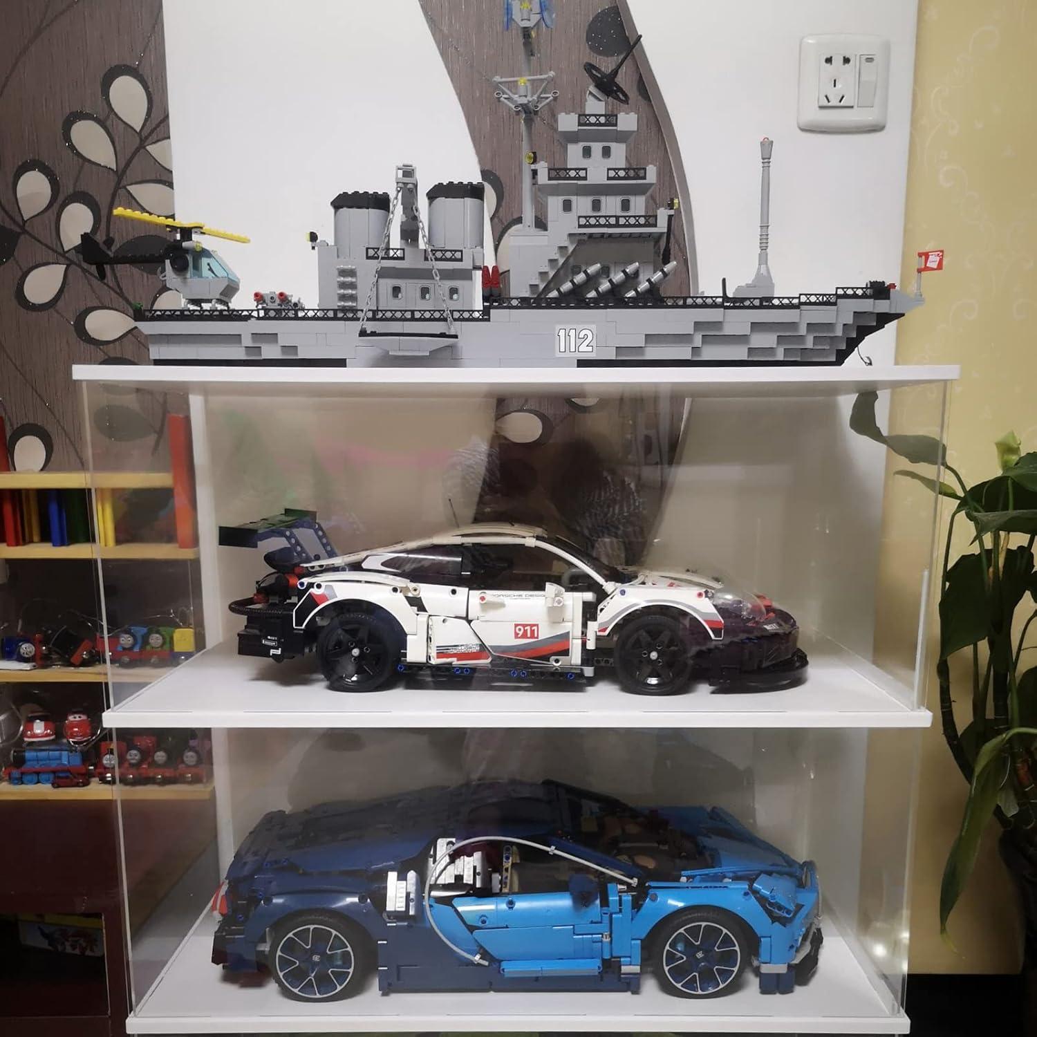 Caja de Exhibición Acrílica Choowin 2 Capas para Lego 65x33.5 cm