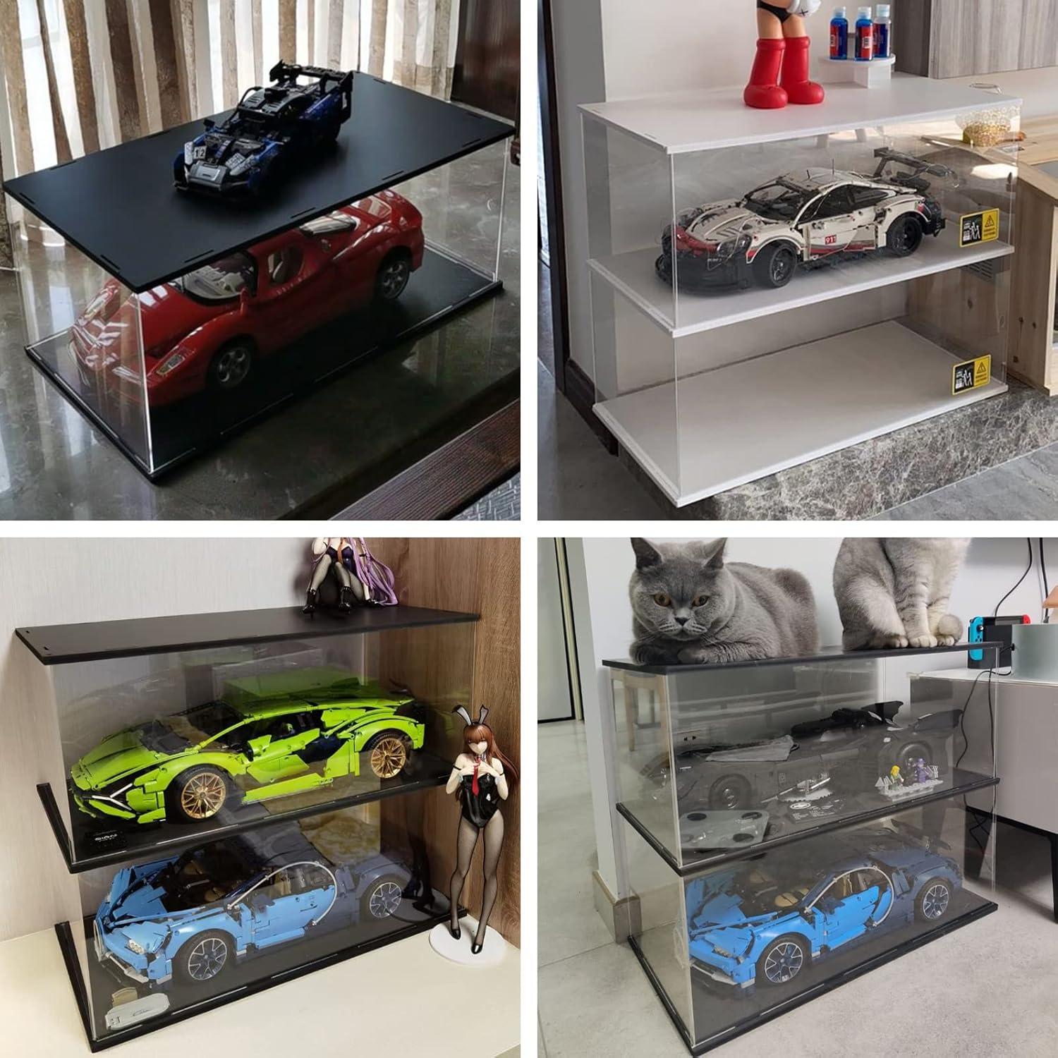 Caja de Exhibición Acrílica Choowin 2 Capas para Lego 65x33.5 cm