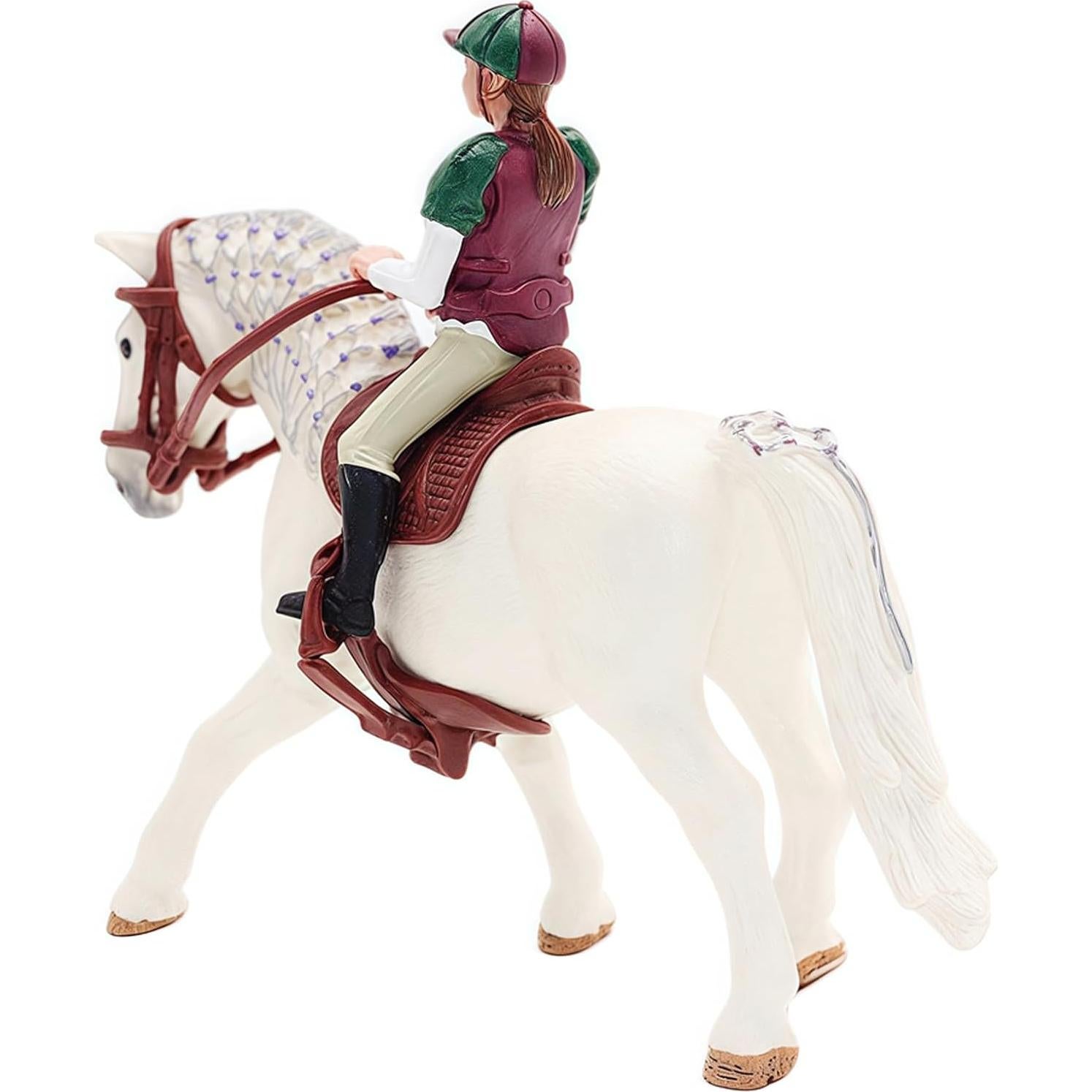 Juego de 4 Figuras de Caballo de Granja Higherbros - Decoración de Pastel y Jardín