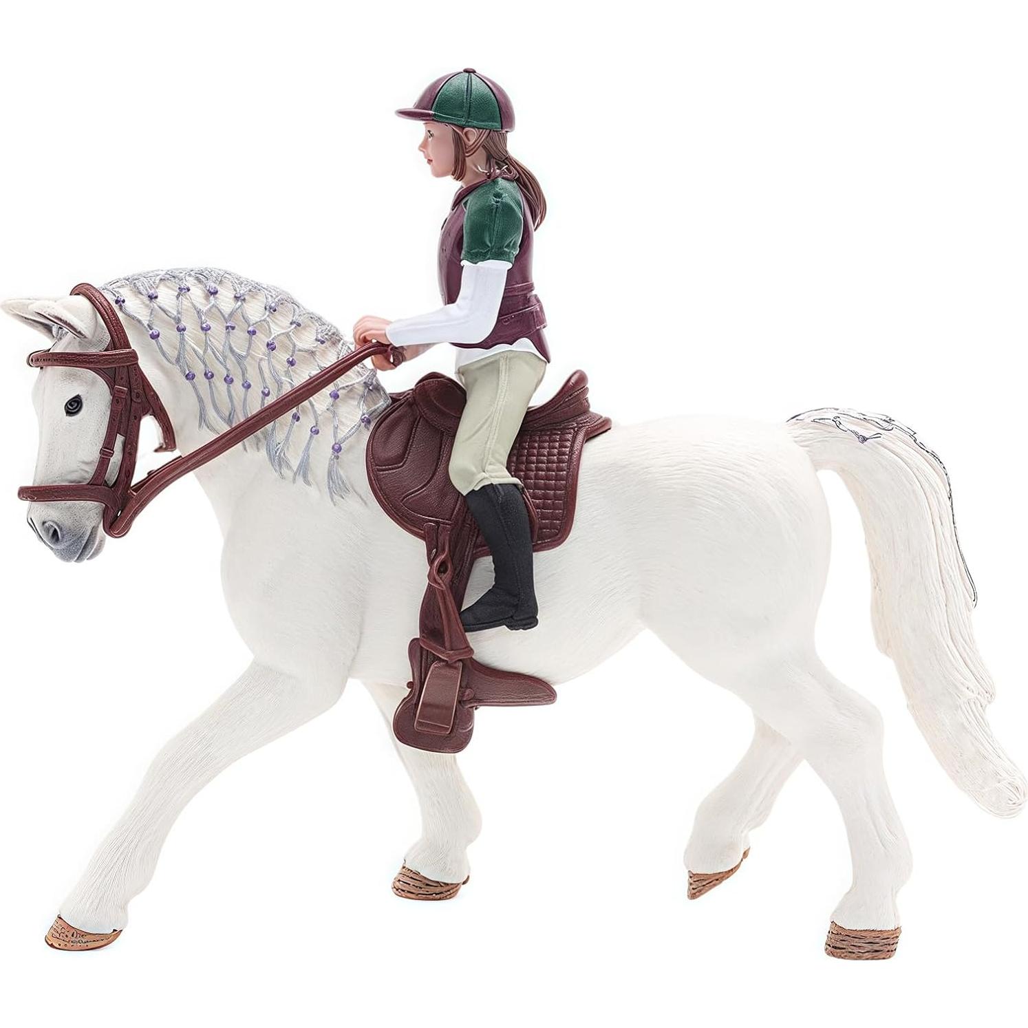 Juego de 4 Figuras de Caballo de Granja Higherbros - Decoración de Pastel y Jardín