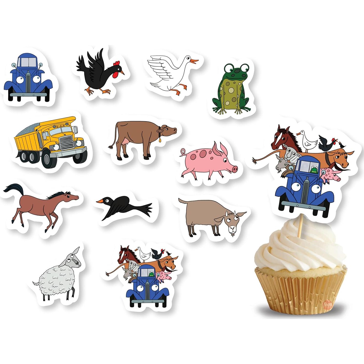 Decoraciones de Fiesta de Cumpleaños Animales de Granja PartyKandy 42 Piezas