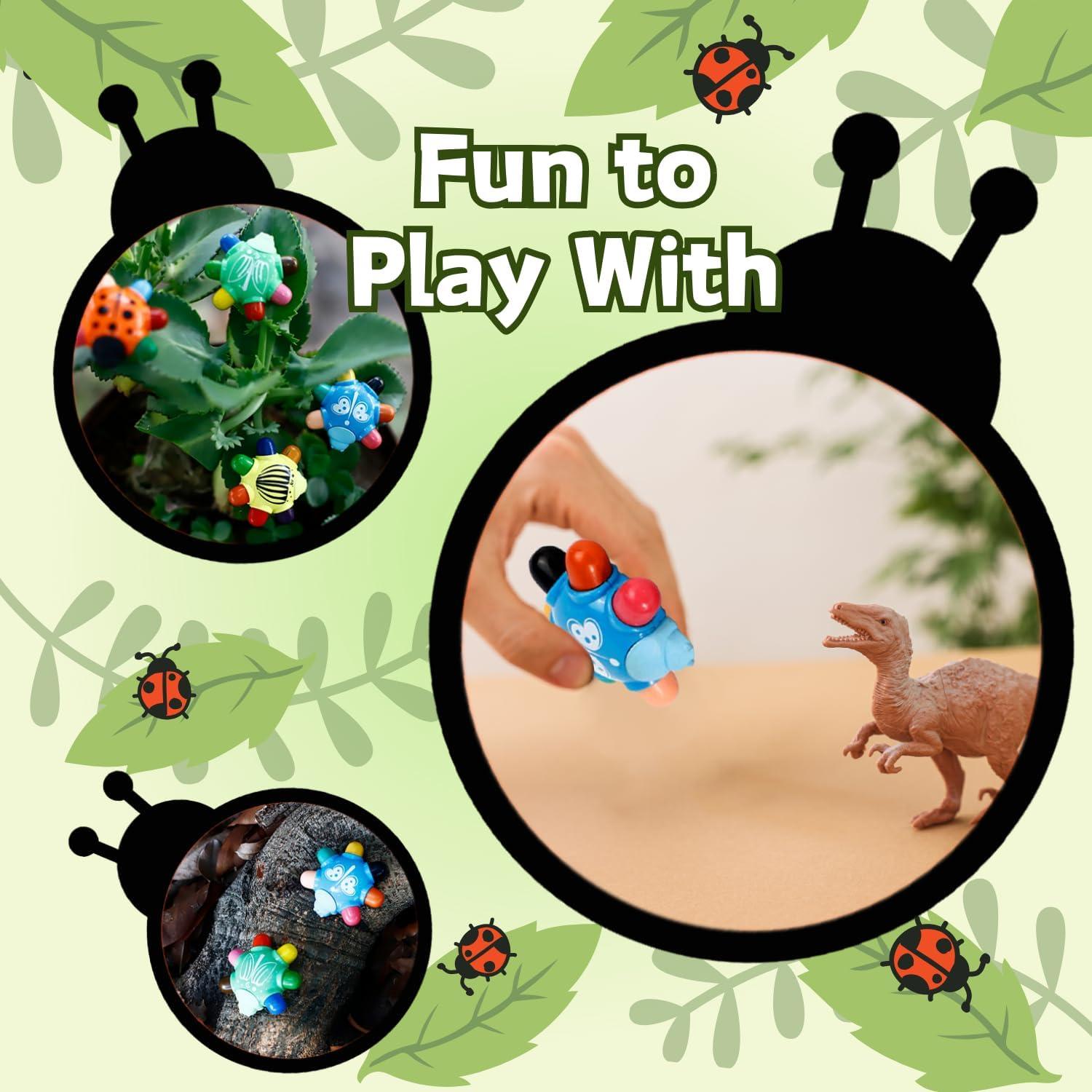 Crayones Portátiles SPRMUD 24 Colores Lavables No Tóxicos