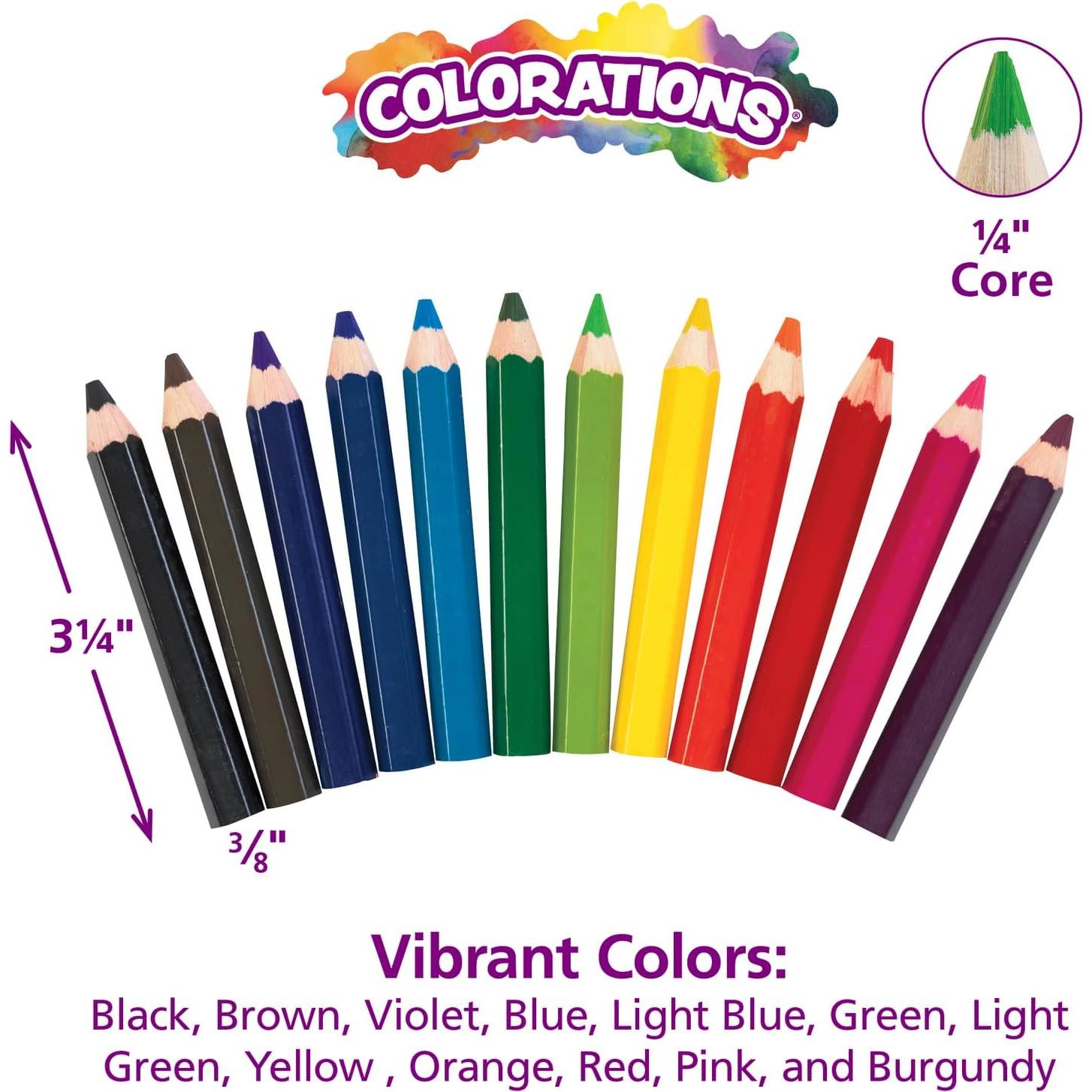 Lápices de Colores Gruesos Coloraciones STUBPEN - Set de 48