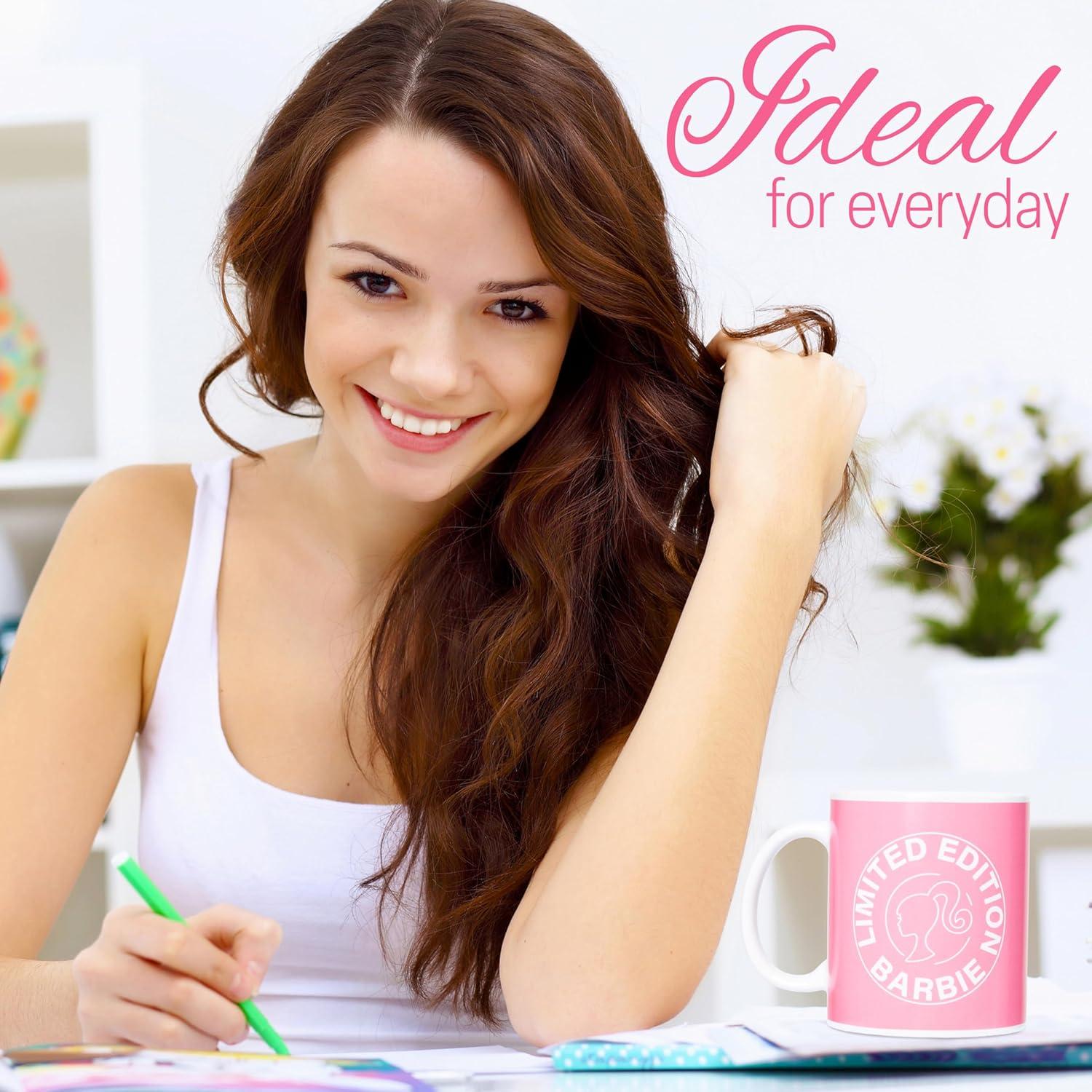 Juego de Taza y Calcetines Barbie Rosa - Regalo para Mujeres