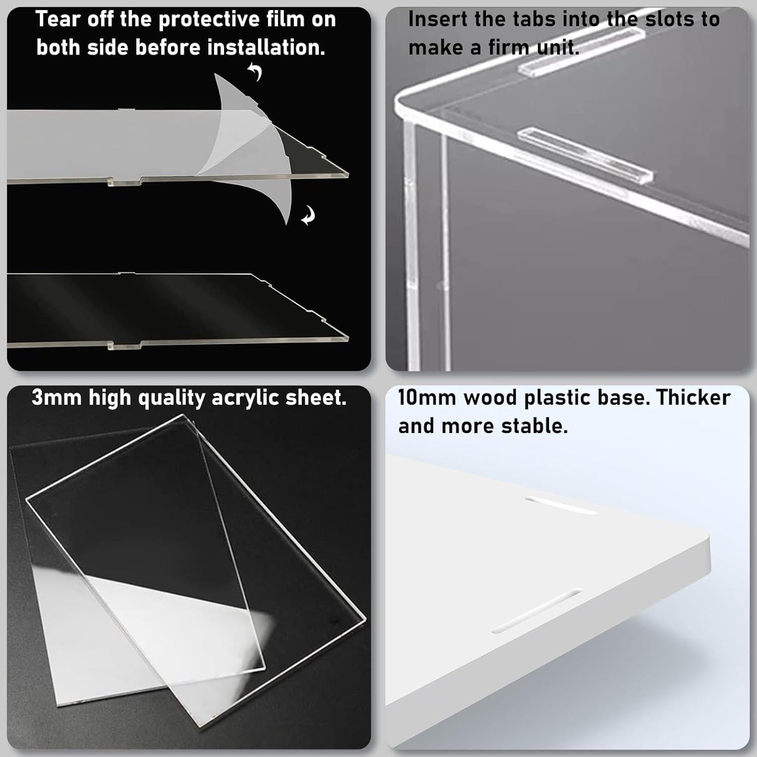 Caja de Exhibición Acrílica Choowin para Lego 45x45x44.5 cm
