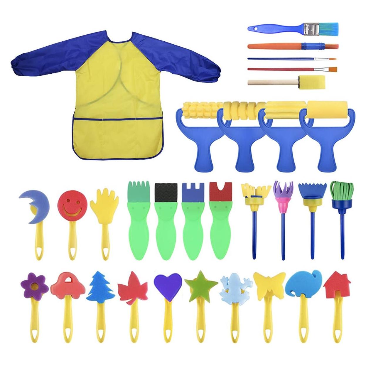 Juego de Pinceles de Pintura Lavables YallFairy 31 Piezas