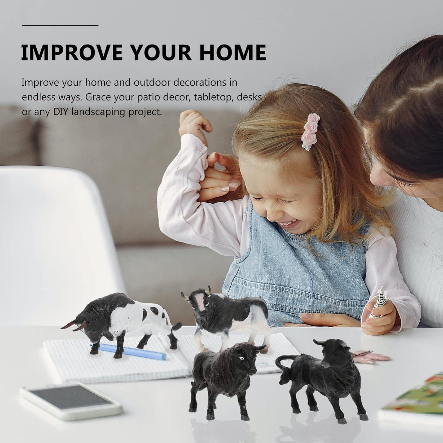 Juego de Figuras de Animales de Granja Toyvian - 4 Piezas