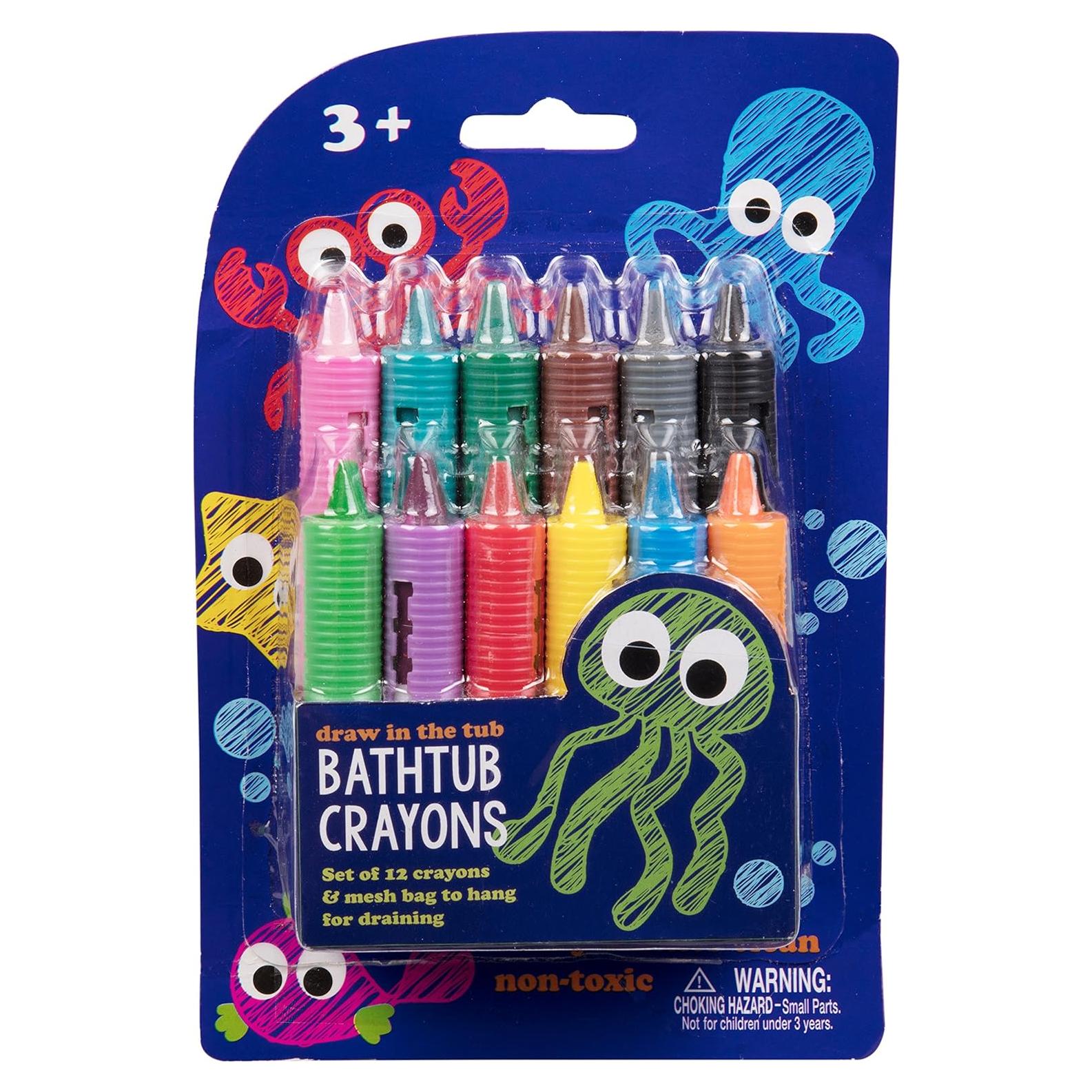 Crayones de Baño SCS Direct - 12 Colores No Tóxicos