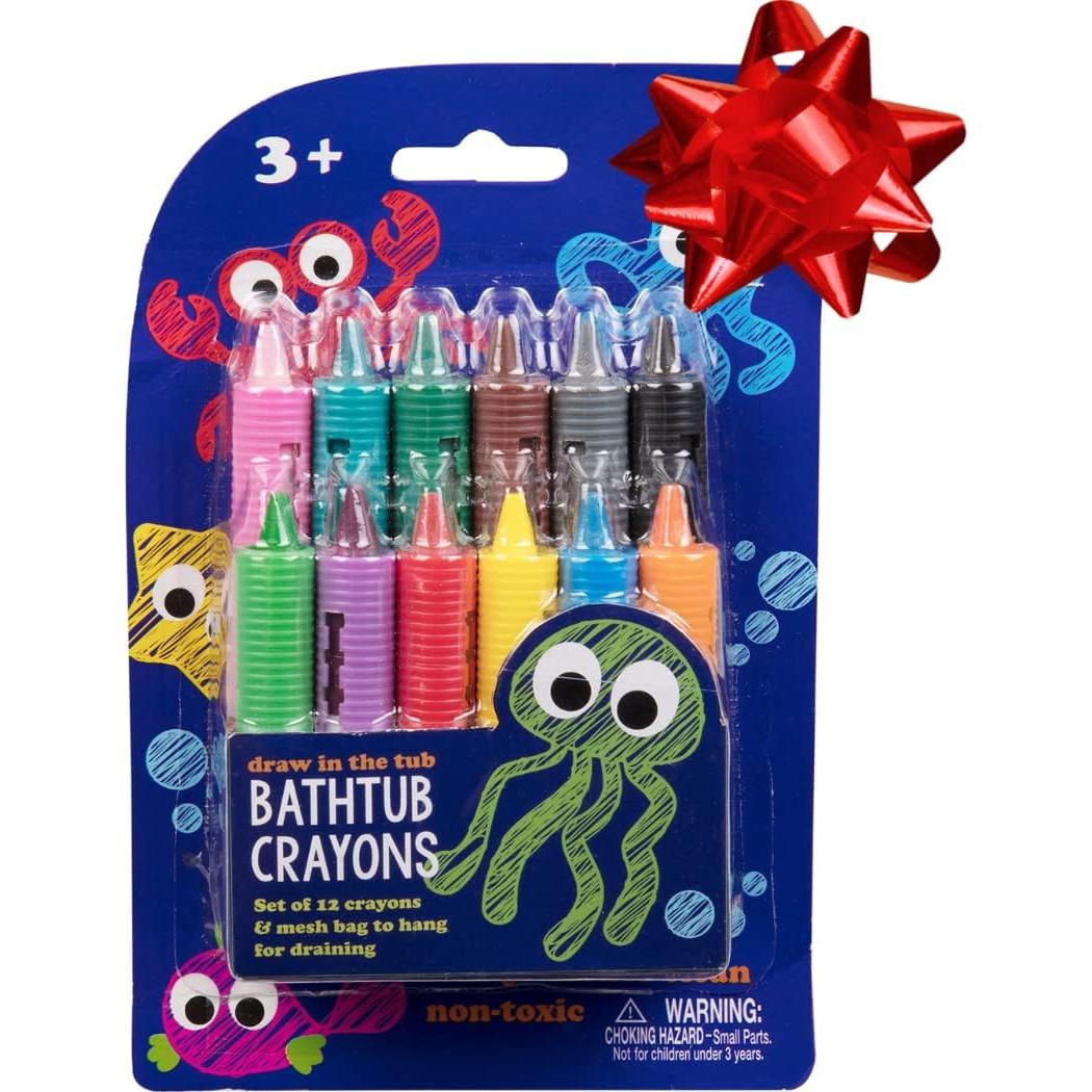 Crayones de Baño SCS Direct - 12 Colores No Tóxicos