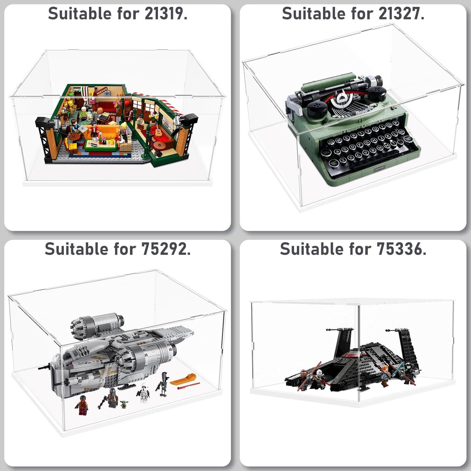 Caja de Exhibición Acrílica Choowin para Lego 40x30x20 cm
