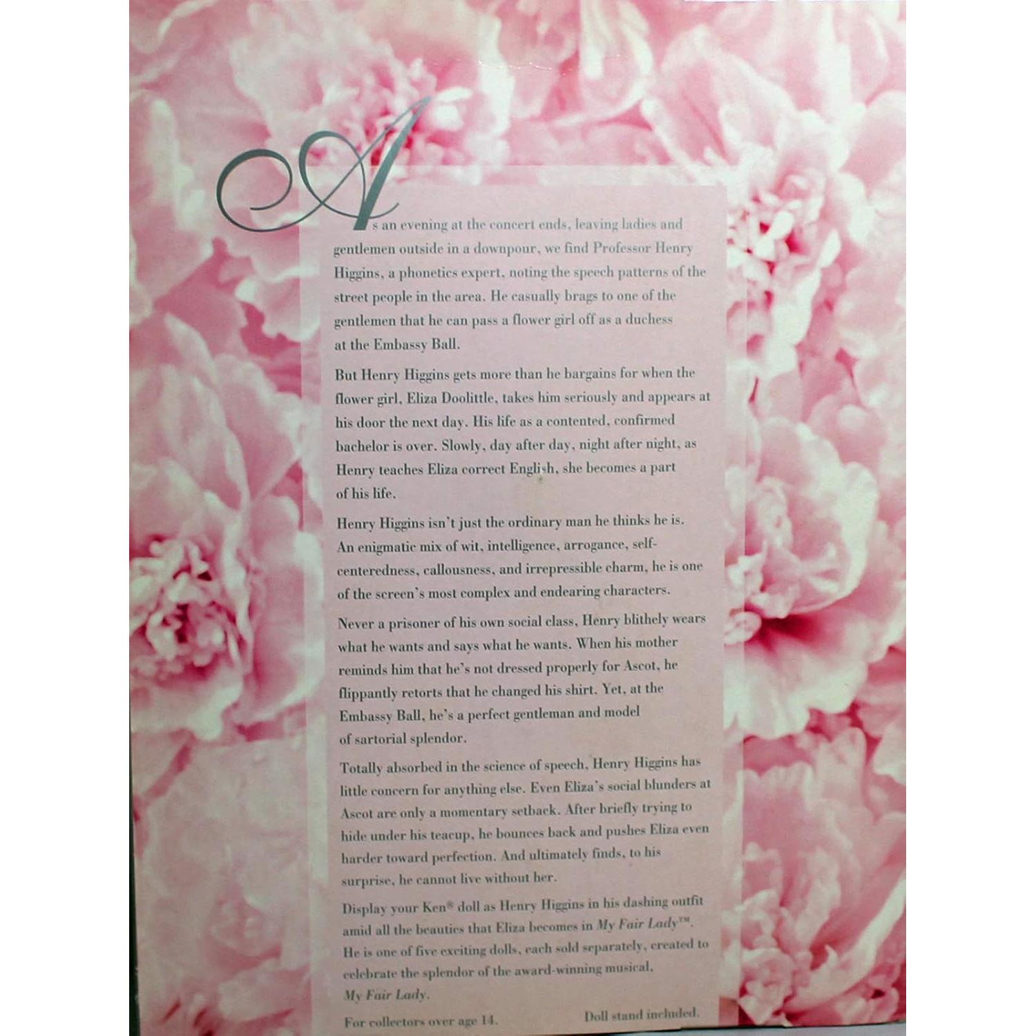 Muñeco Ken Barbie como Henry Higgins 35.1x27.7 cm