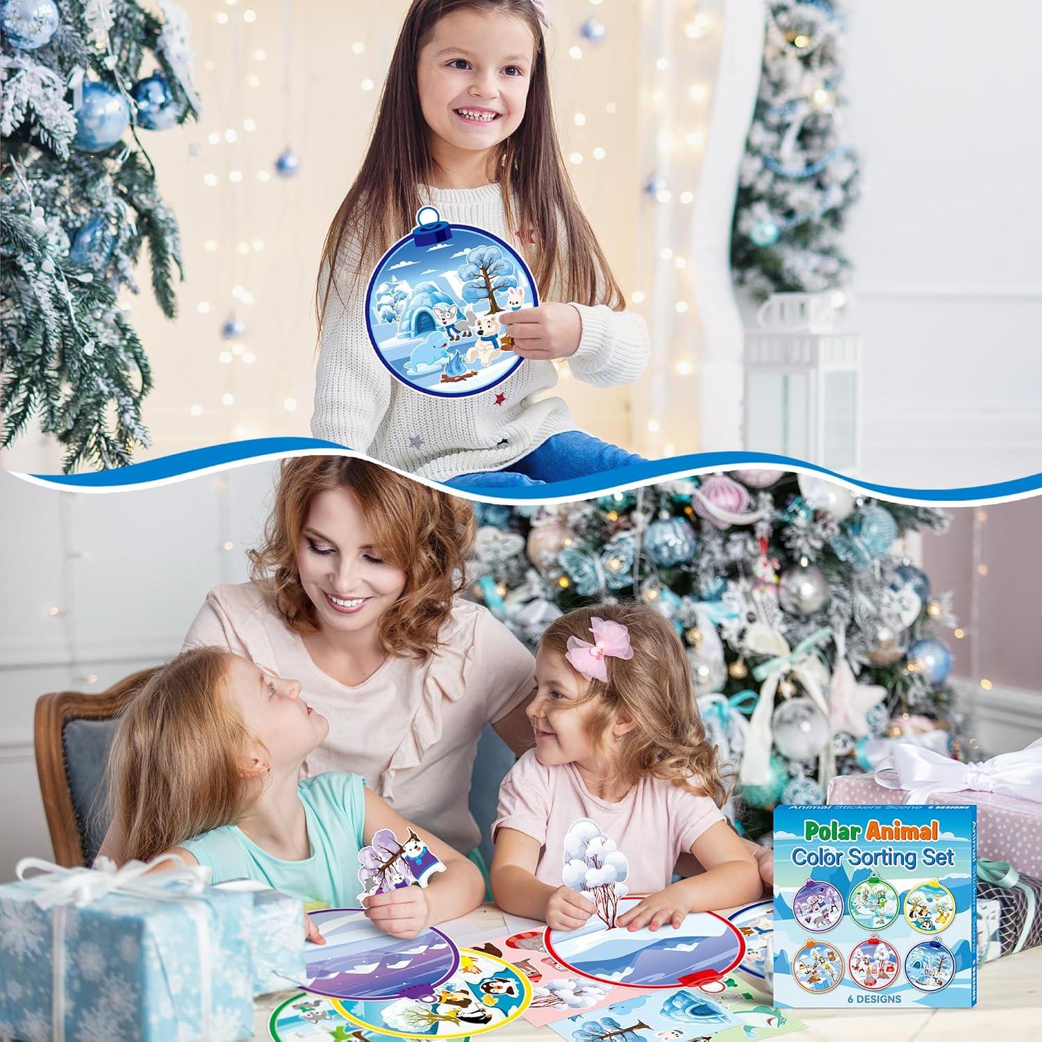 Set de Stickers Animales Polares CY2SIDE - 12 Piezas para Manualidades