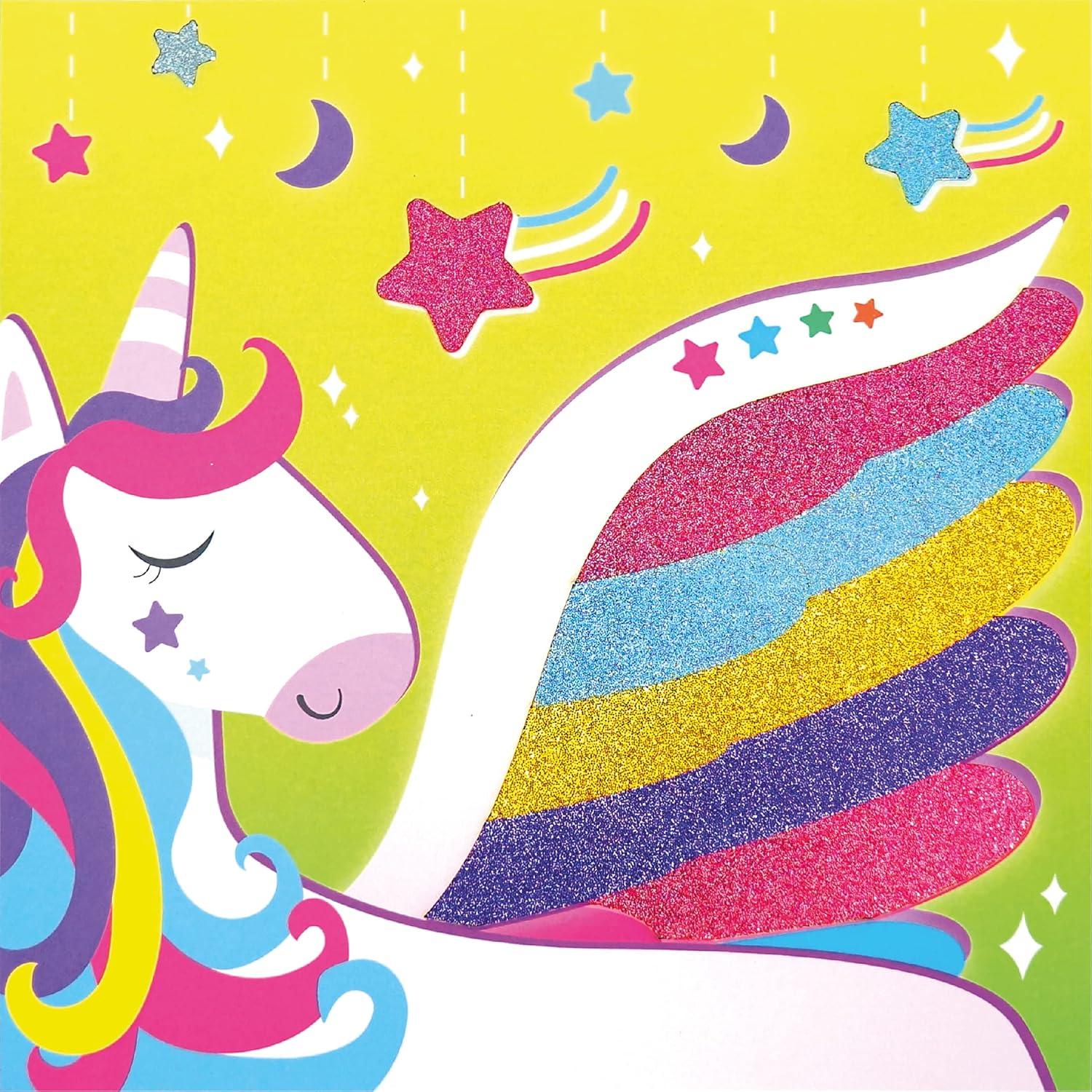 Set de Arte Brillante 3-en-1 C.S.KIDS para Niños - 12 Proyectos