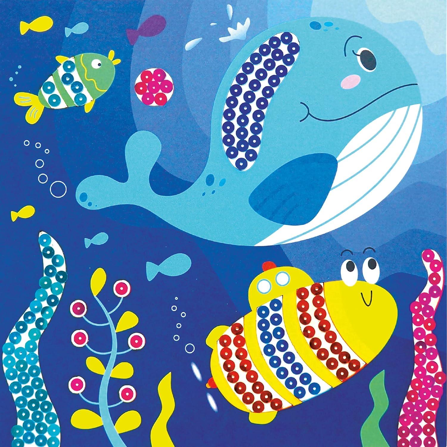 Set de Arte Brillante 3-en-1 C.S.KIDS para Niños - 12 Proyectos