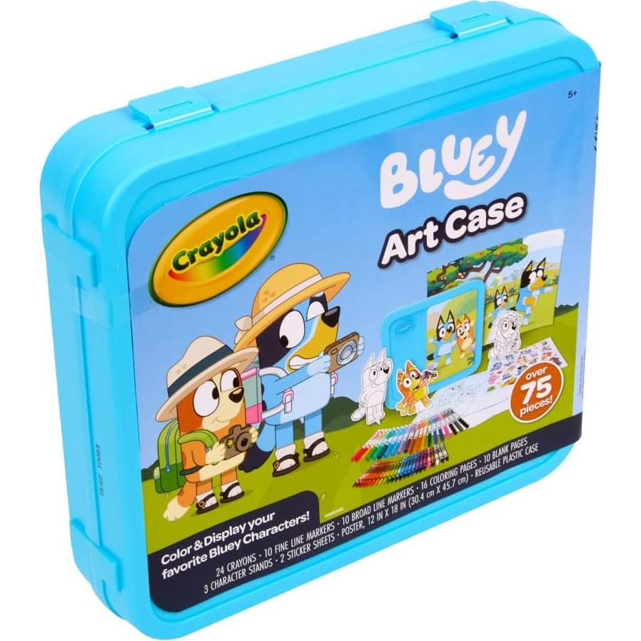 Estuche de Arte Crayola Bluey - 75 Piezas, Kit Creativo para Niños