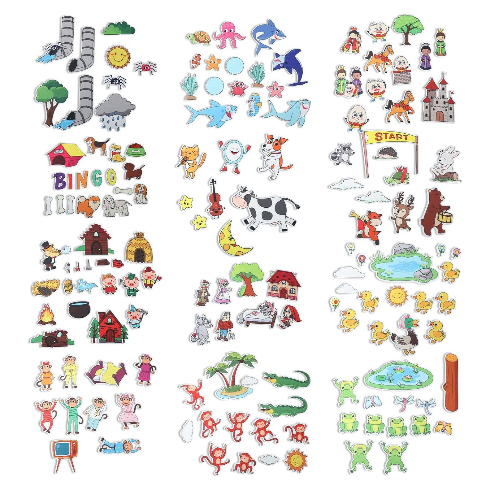 Conjunto de 12 Piezas de Fieltro Windkream Cuentos de Hadas