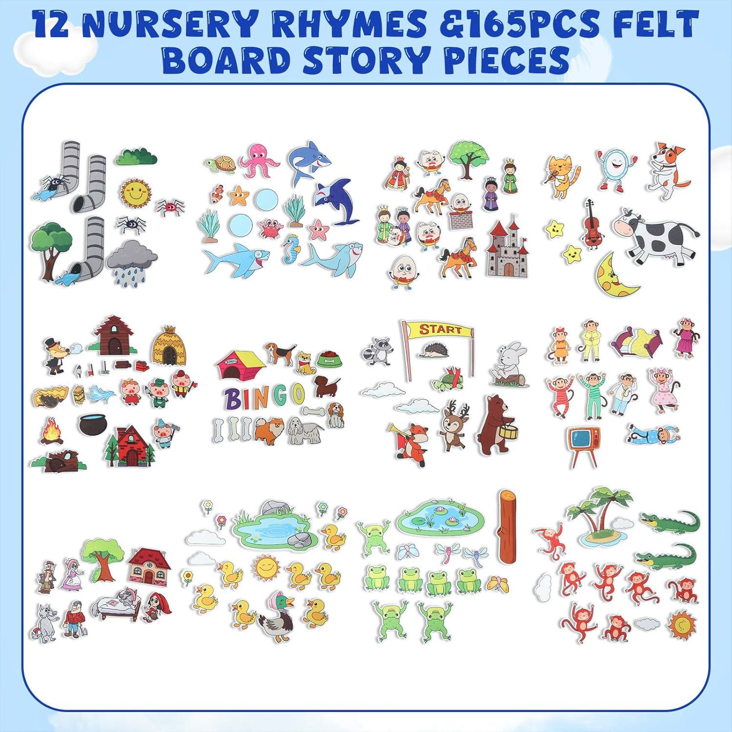 Conjunto de 12 Piezas de Fieltro Windkream Cuentos de Hadas