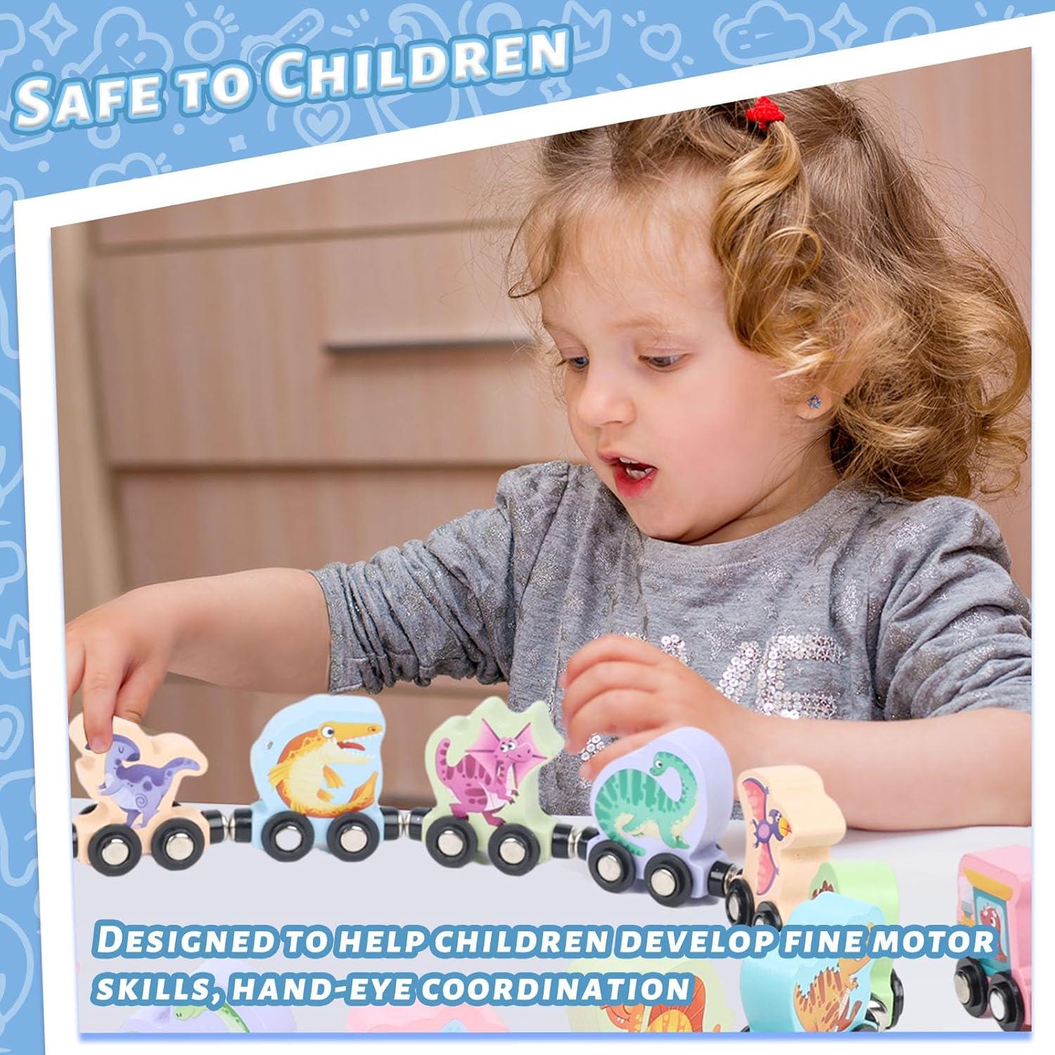 Juego de Tren Magnético LOVESTOWN para Niños 1-3 Años