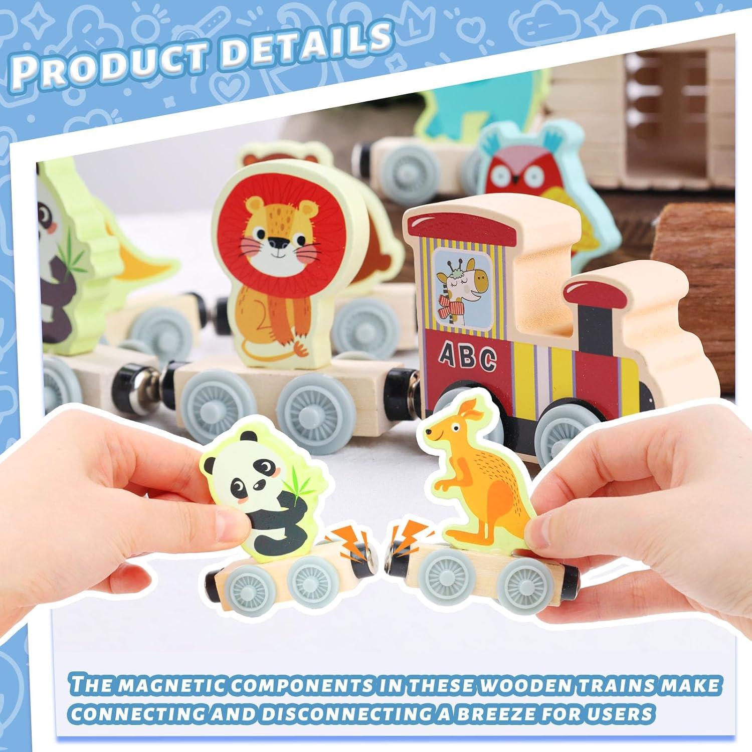 Juego de Tren Magnético LOVESTOWN para Niños 1-3 Años