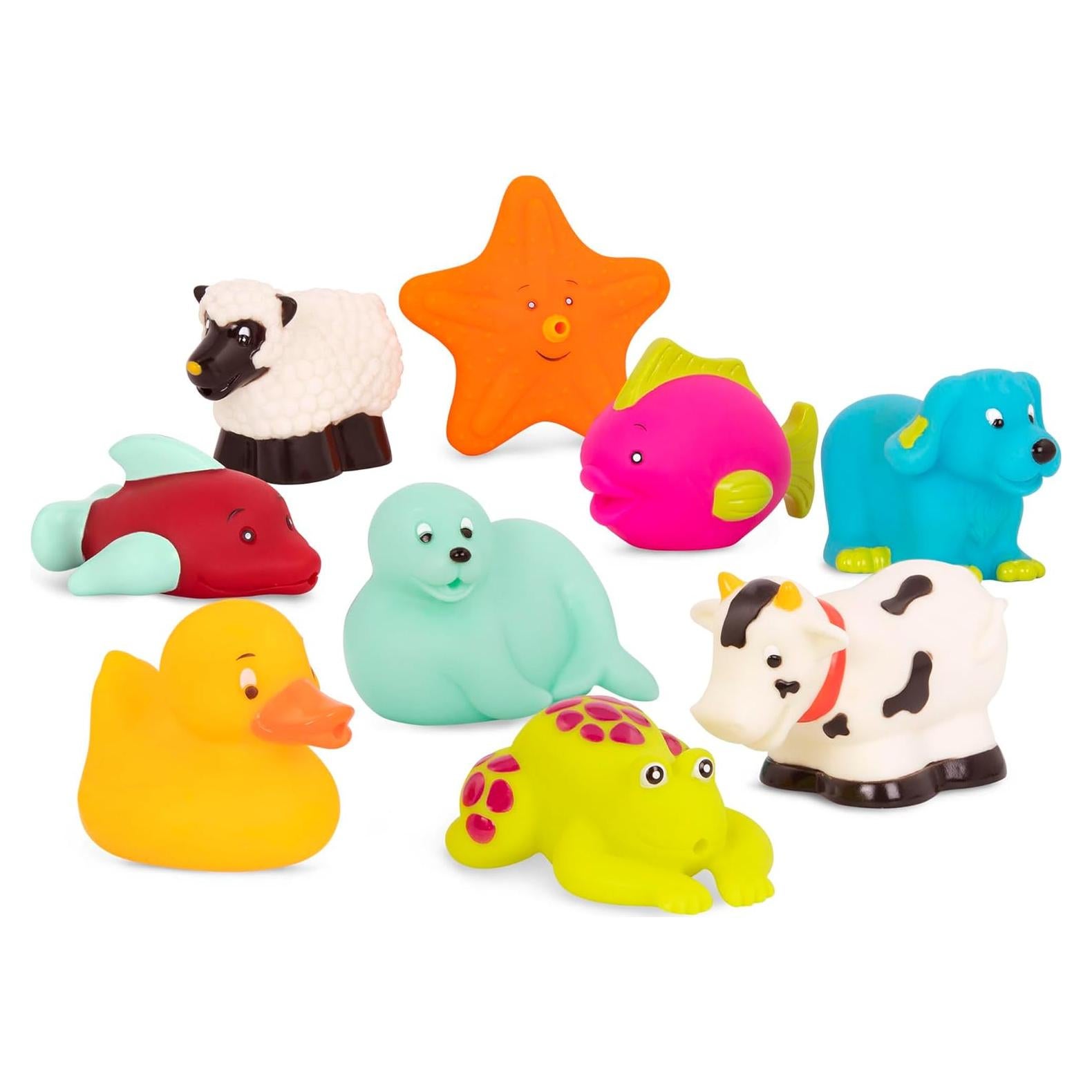 B. toys - Juego de Rociadores de Animales para Baño - 9 Piezas