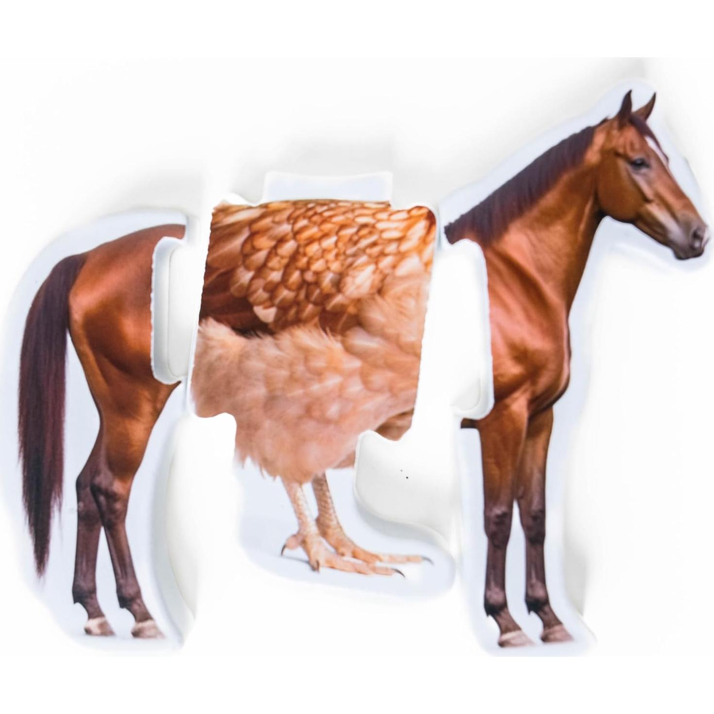 Rompecabezas de Animales de Granja Montessori 3 Piezas - Montessori & Me