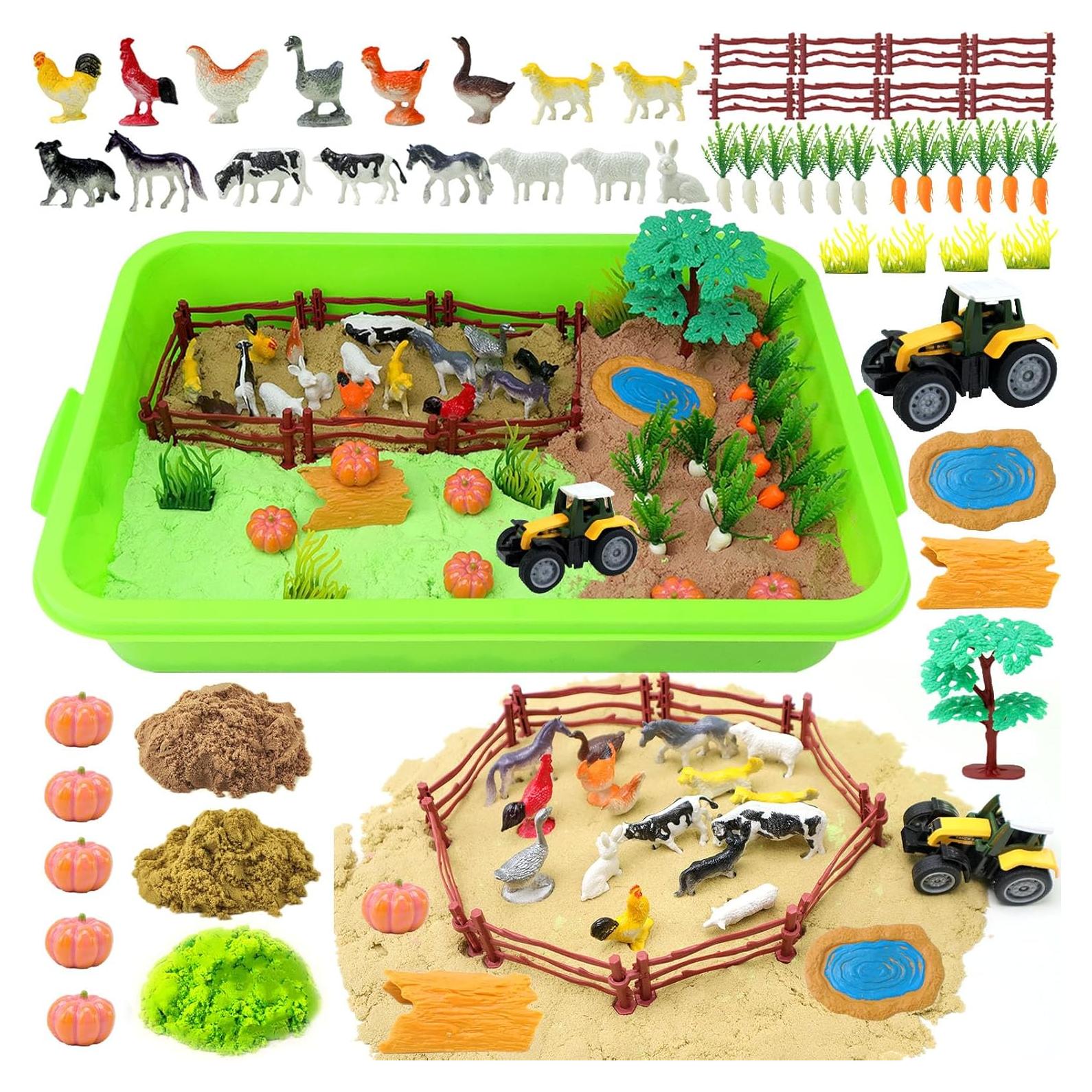 Kit de Arena Sensory Bin Granja Corper Toys 2.13 kg