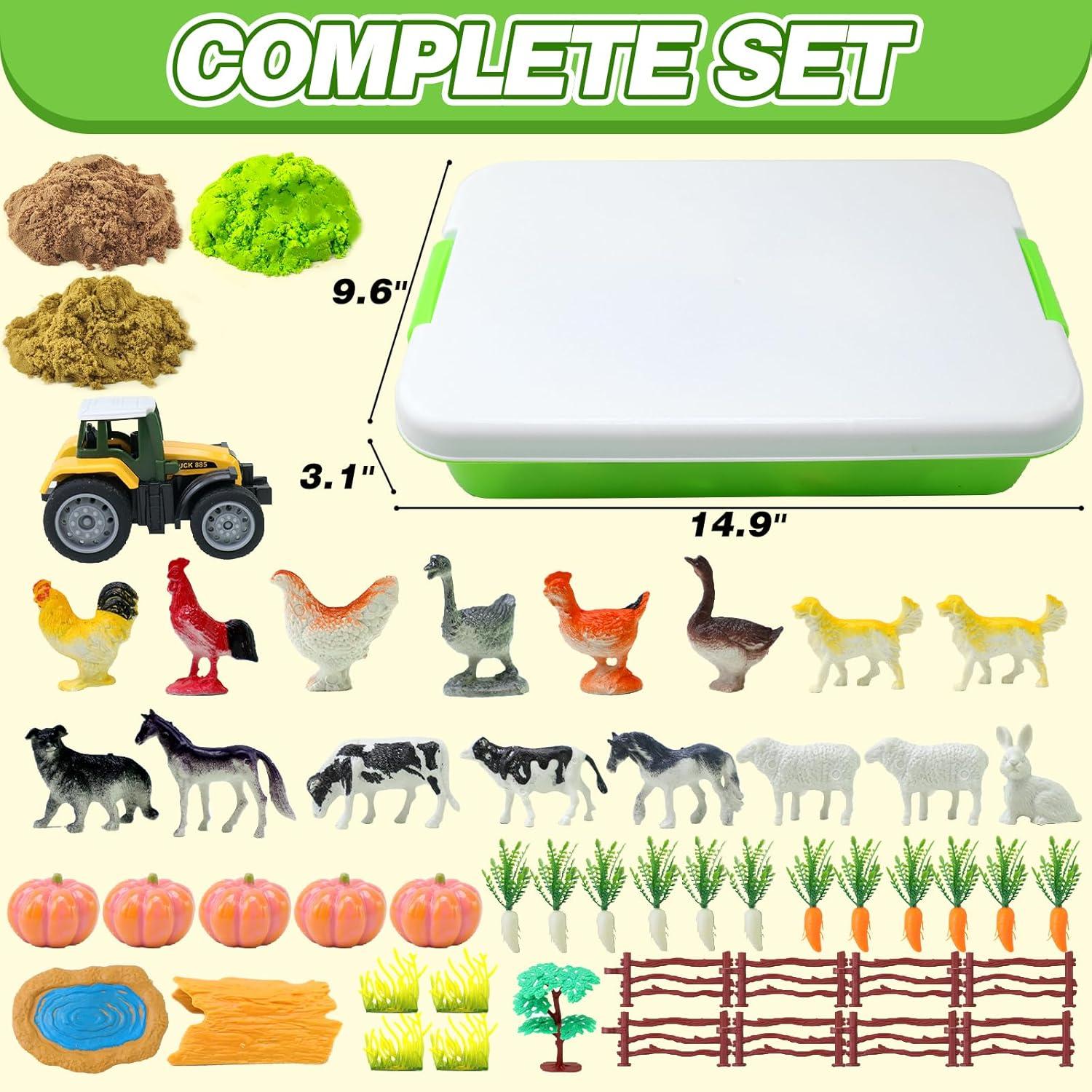 Kit de Arena Sensory Bin Granja Corper Toys 2.13 kg