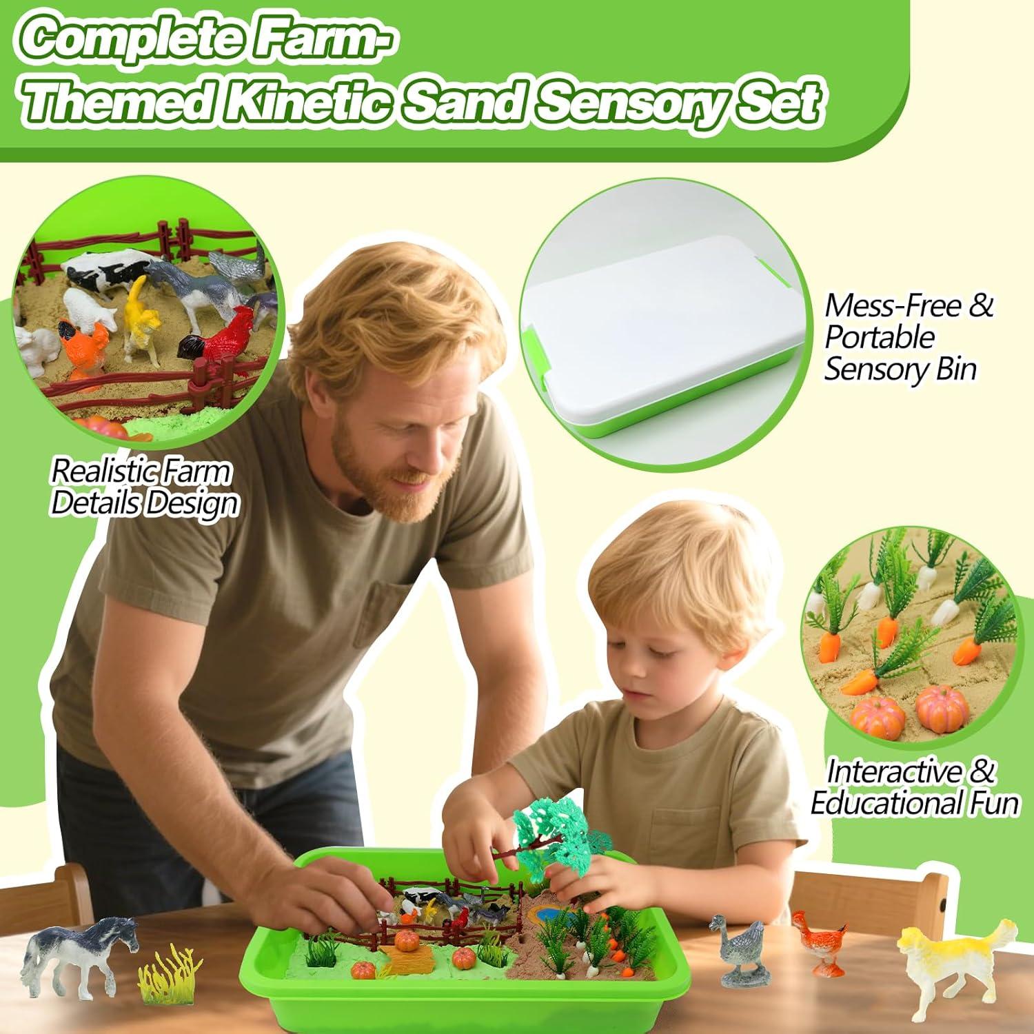 Kit de Arena Sensory Bin Granja Corper Toys 2.13 kg