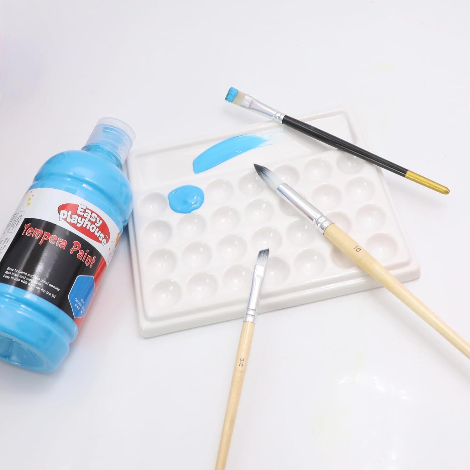 Set de 10 Pinturas Tempera Lavables Easy Playhouse 500ml