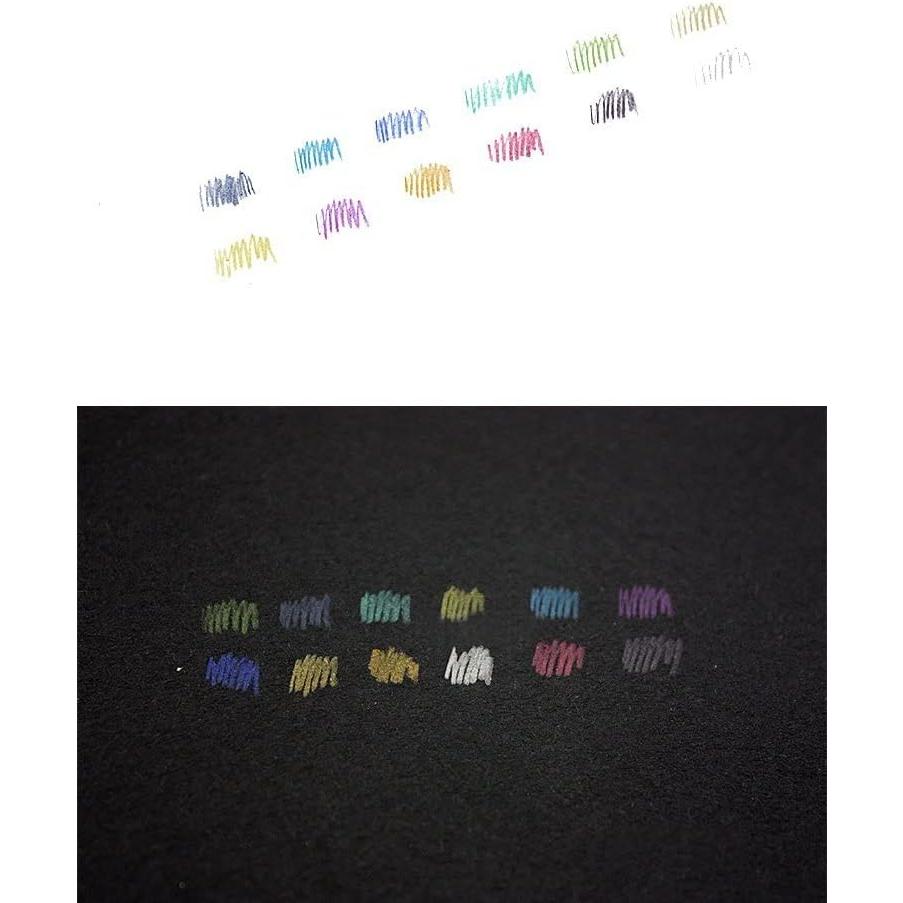 Juego de 12 Lápices de Colores Metálicos MXXGMYJ Ecológicos