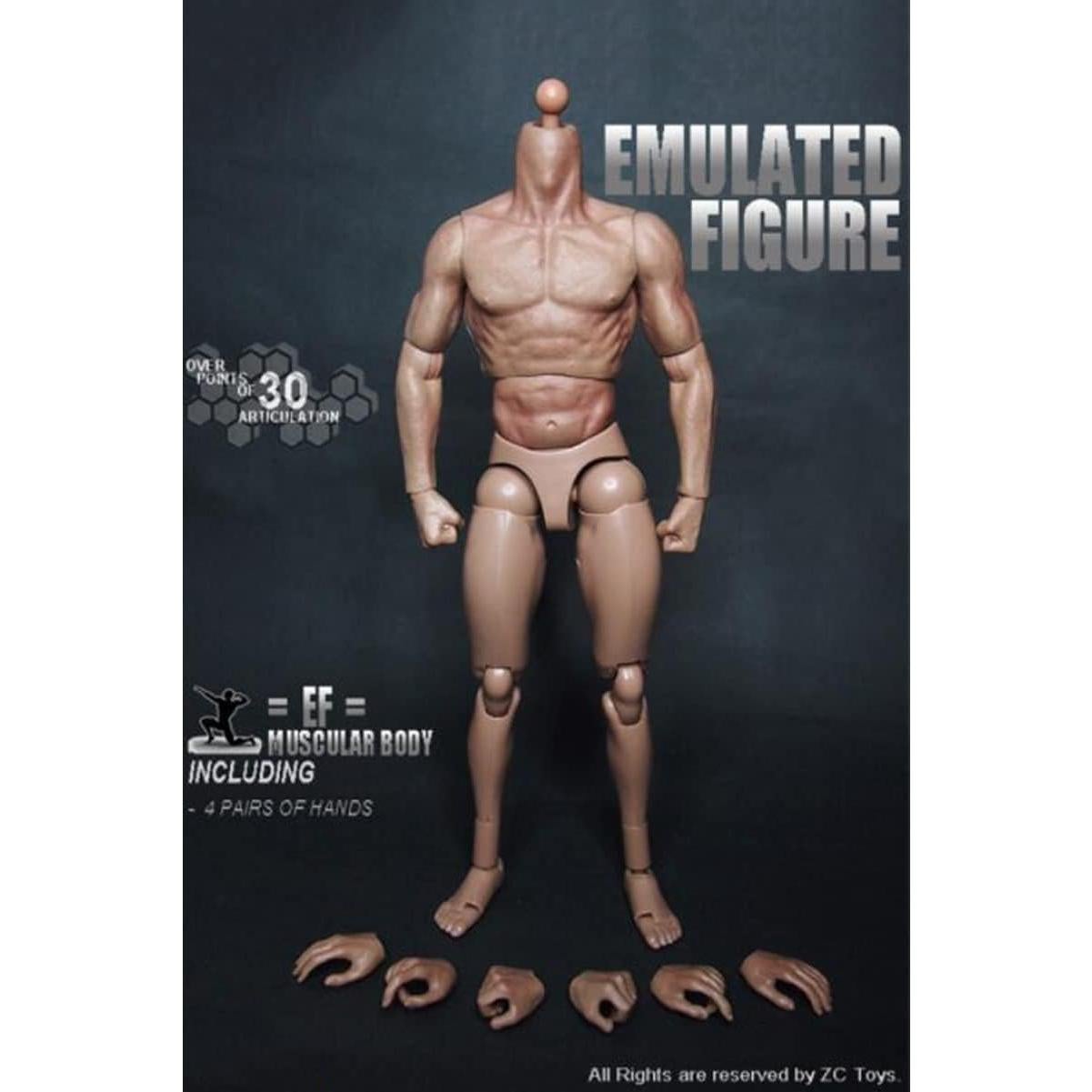 Cuerpo de Figura de Acción Masculina 1:6 Genérico Flexible