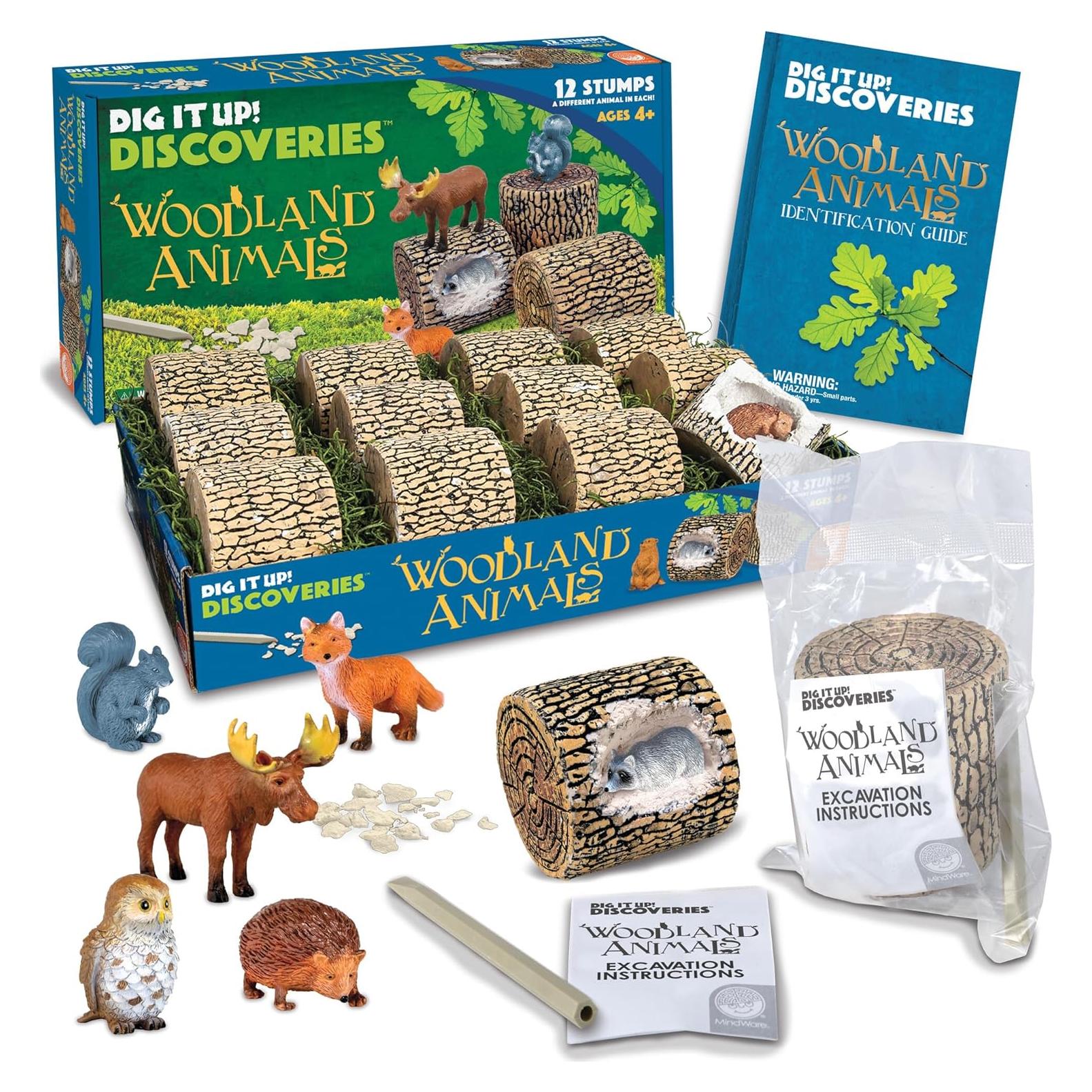 Kit de Excavación Animales del Bosque MindWare - 12 Proyectos