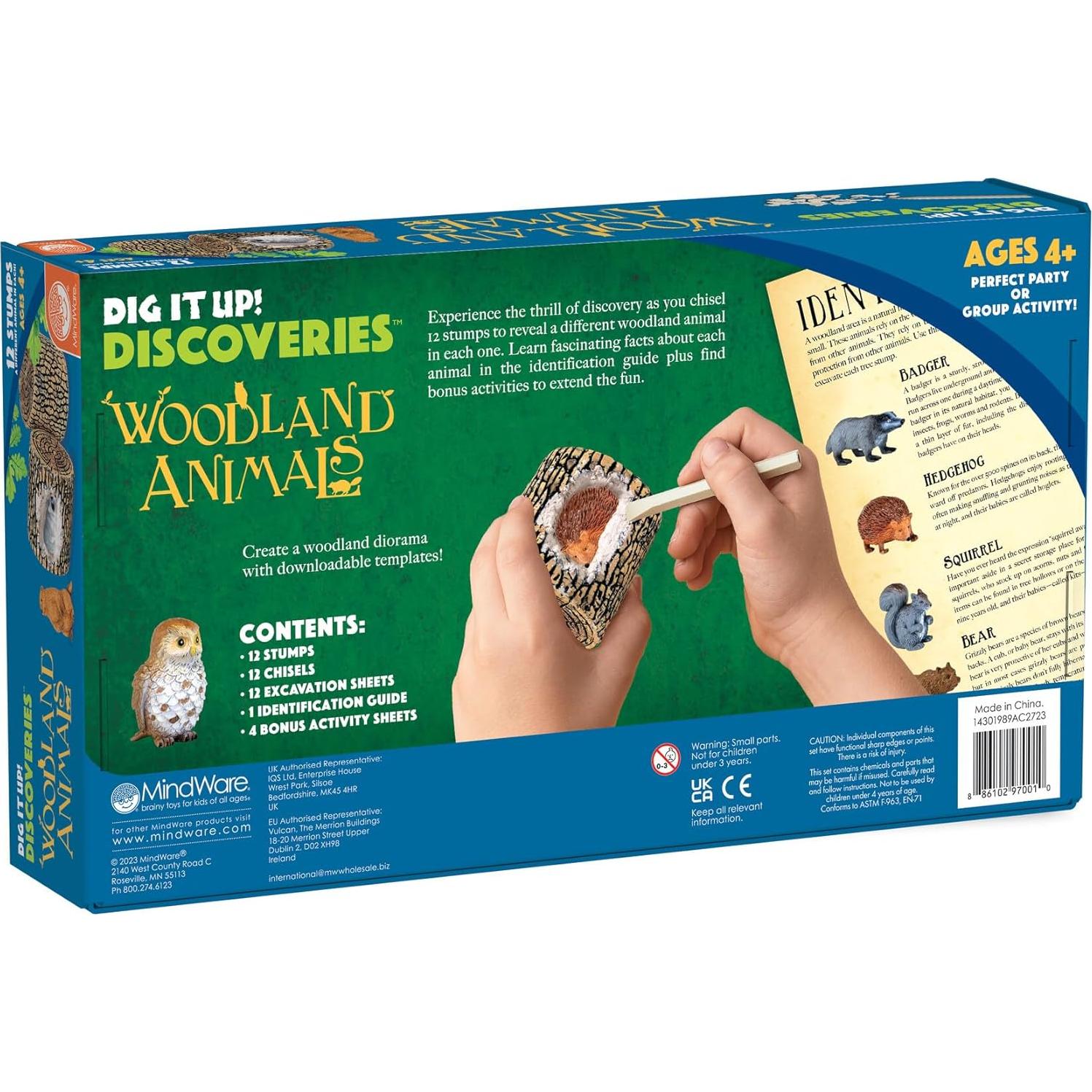 Kit de Excavación Animales del Bosque MindWare - 12 Proyectos