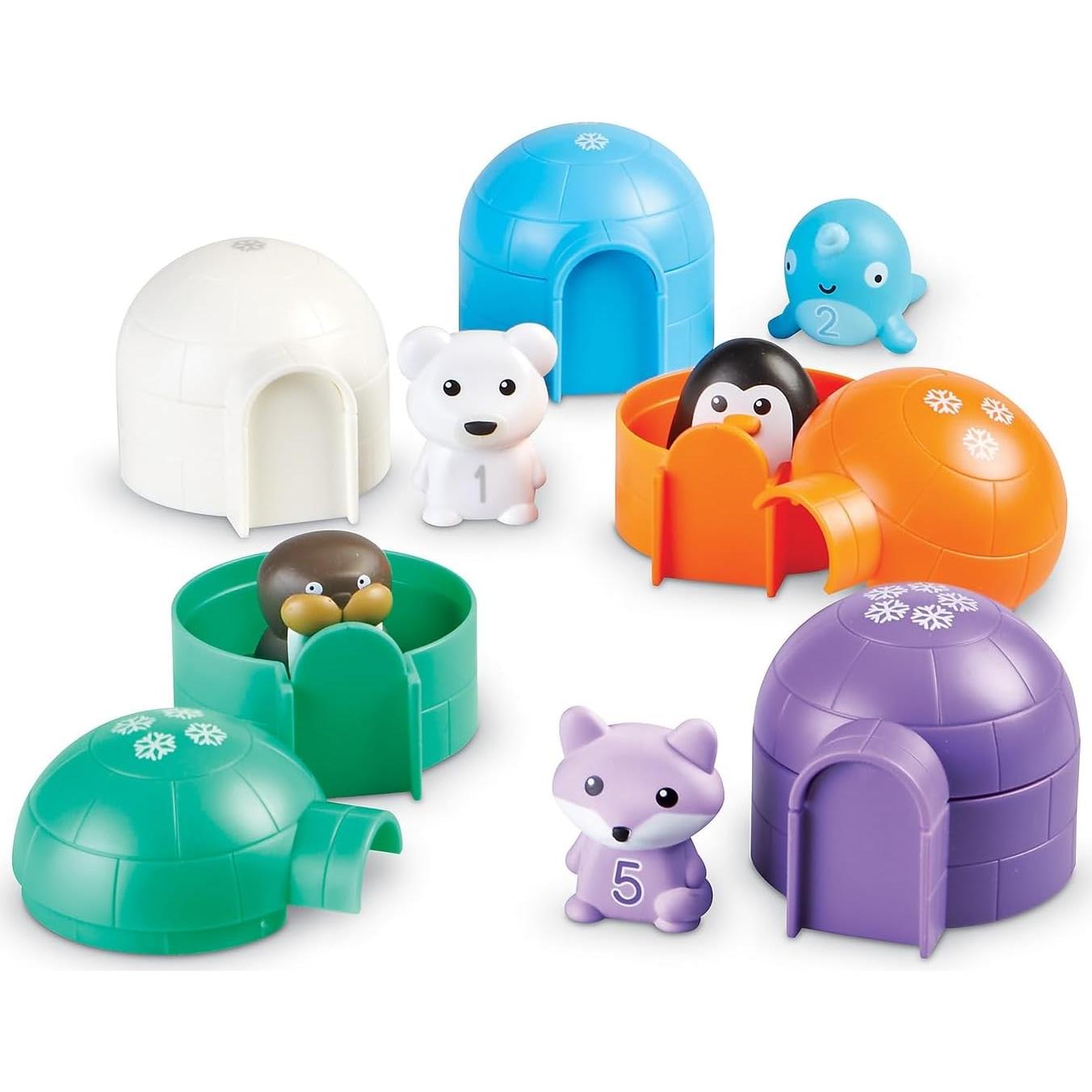 Conjunto de Juguetes Educativos Animales Polares - 15 Piezas