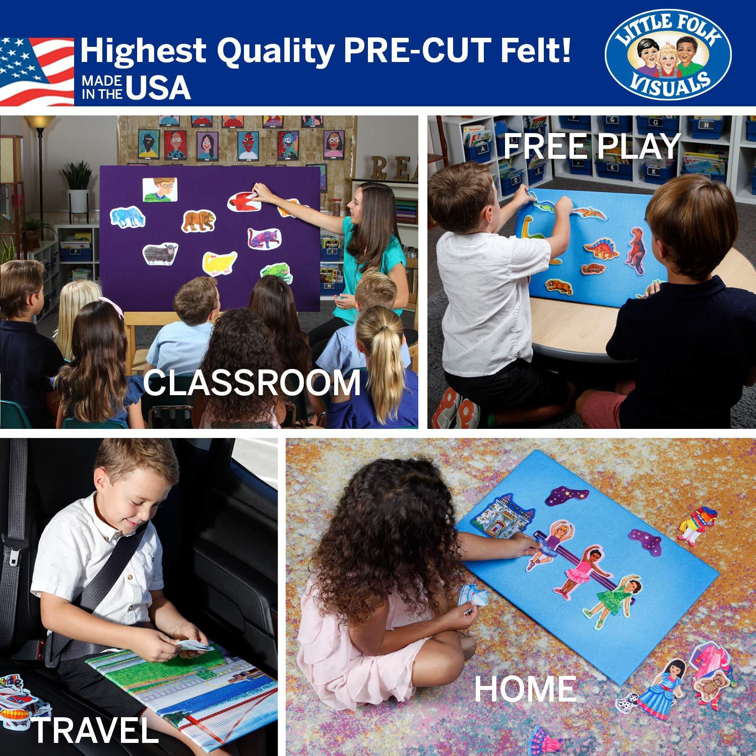 Figuras de Fieltro Educativas Pequeños Visuales LFF-229 - 11 Piezas