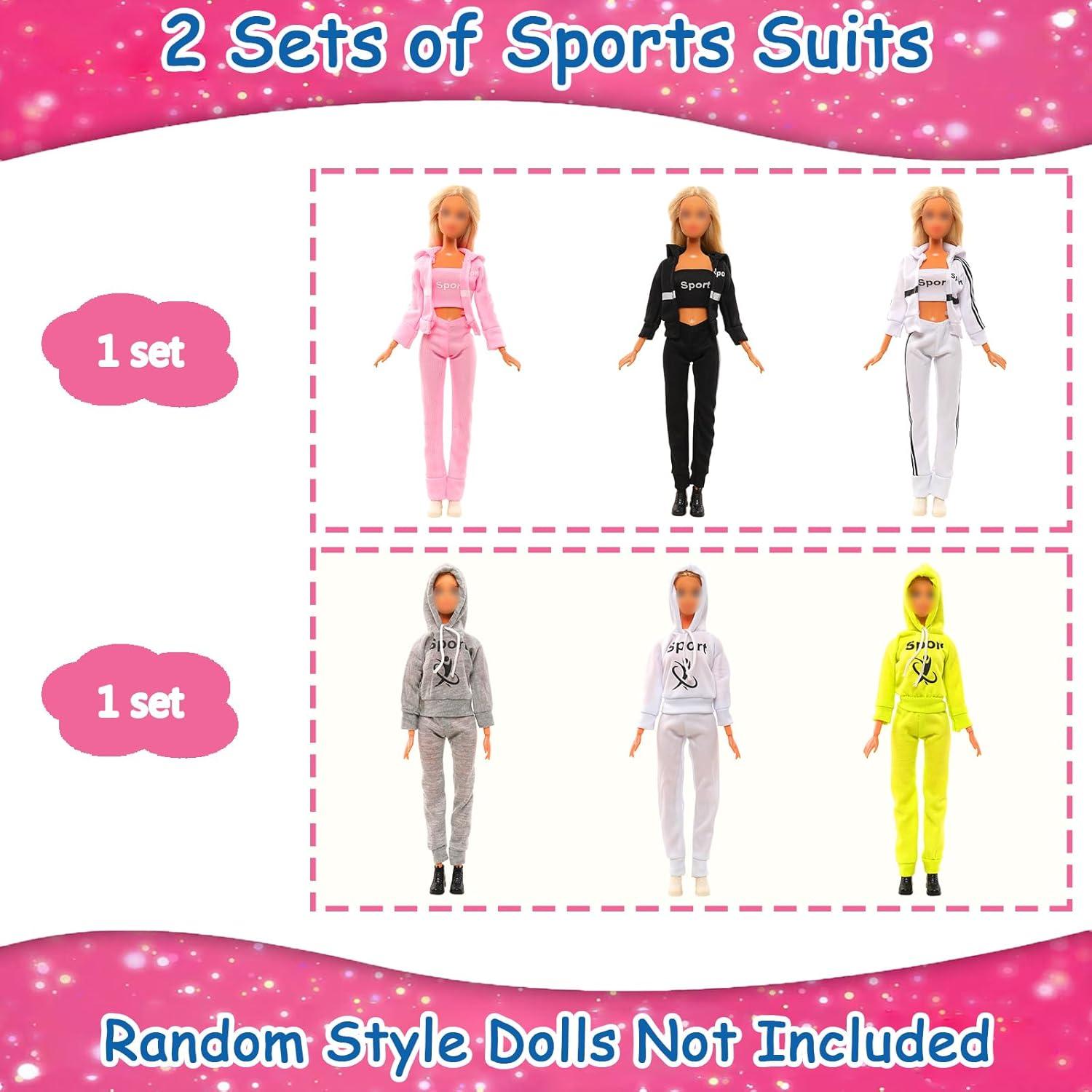 16 Piezas Ropa de Muñeca Enoch con Accesorios Deportivos