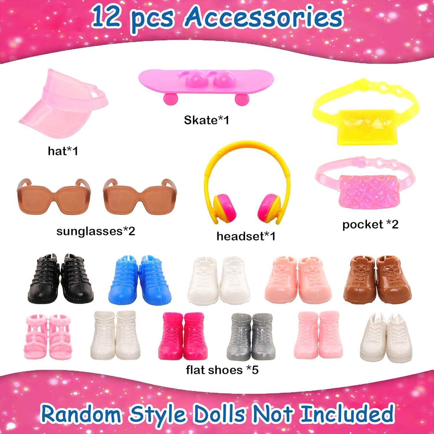 16 Piezas Ropa de Muñeca Enoch con Accesorios Deportivos