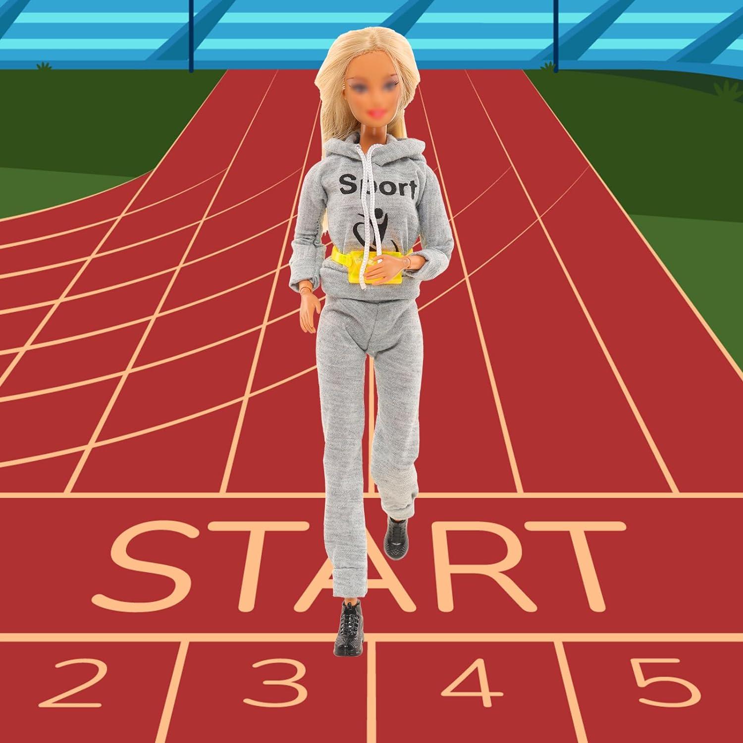 16 Piezas Ropa de Muñeca Enoch con Accesorios Deportivos