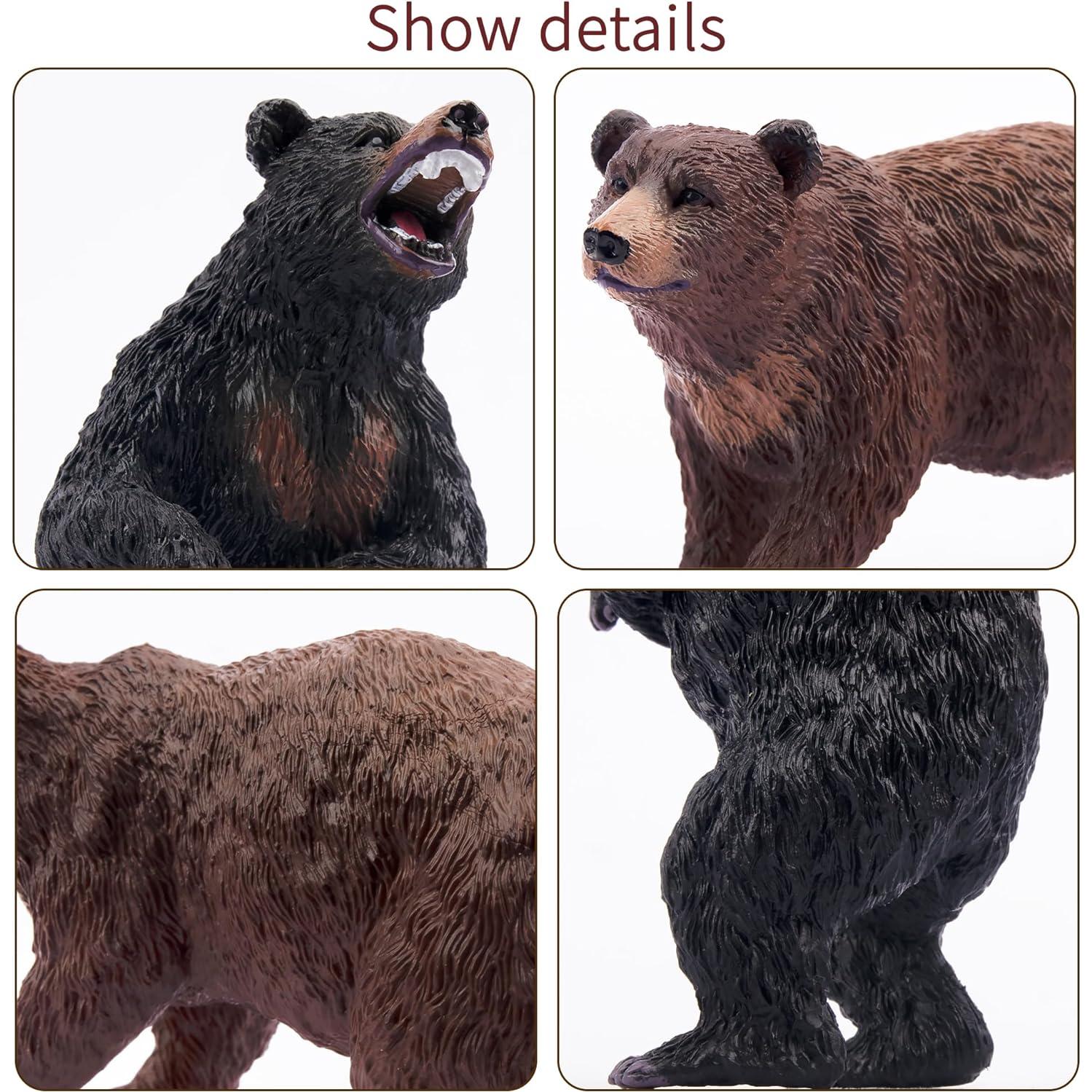 Figuras de Osos Realistas Toymany - Set 6 Piezas Educativas