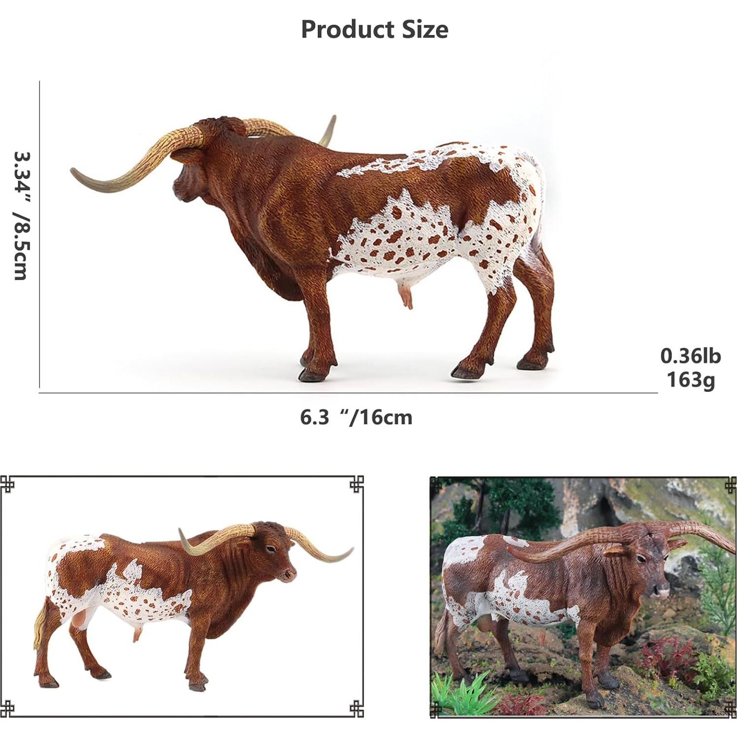 Figura de Acción Vaca Longhorn Gemini&Genius 15.24 cm