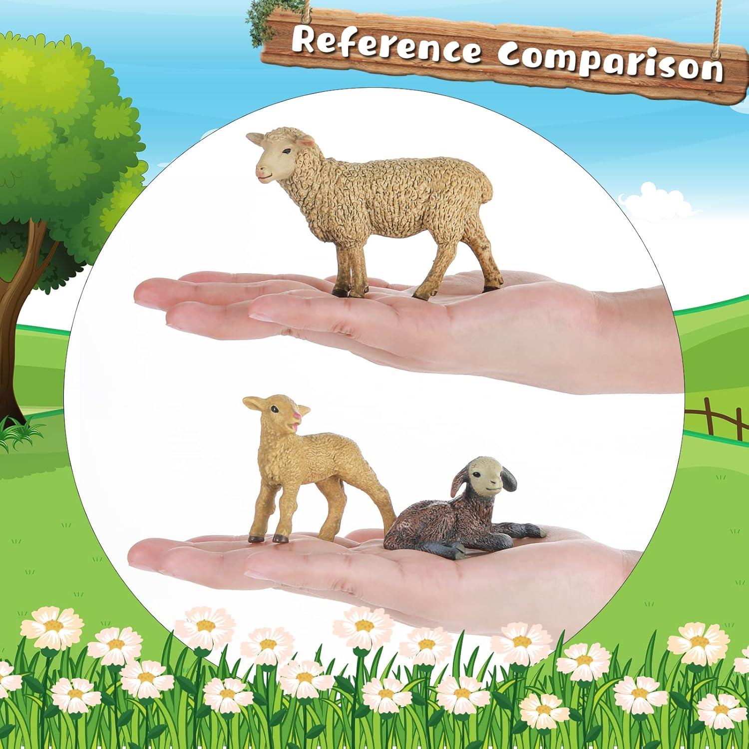 Conjunto de 10 Figuras de Oveja Merina Skylety - Juguetes Educativos