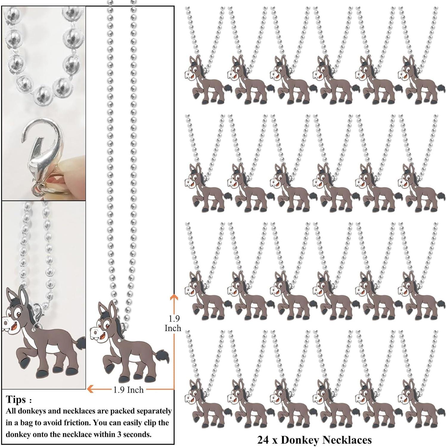 Paquete de 24 Collares de Burro KeeStar para Fiestas