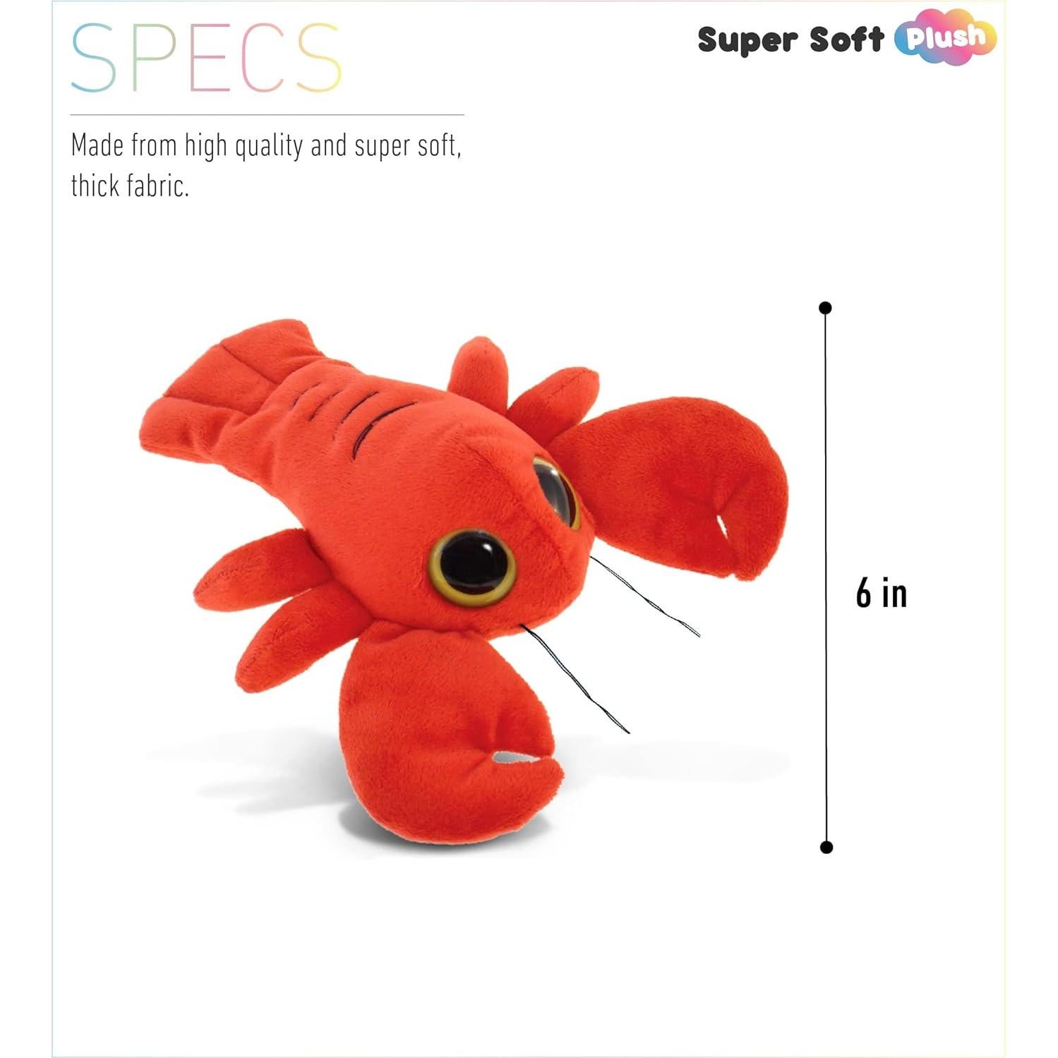 DolliBu Peluche Langosta Roja 15 cm - Suave y Abrazable