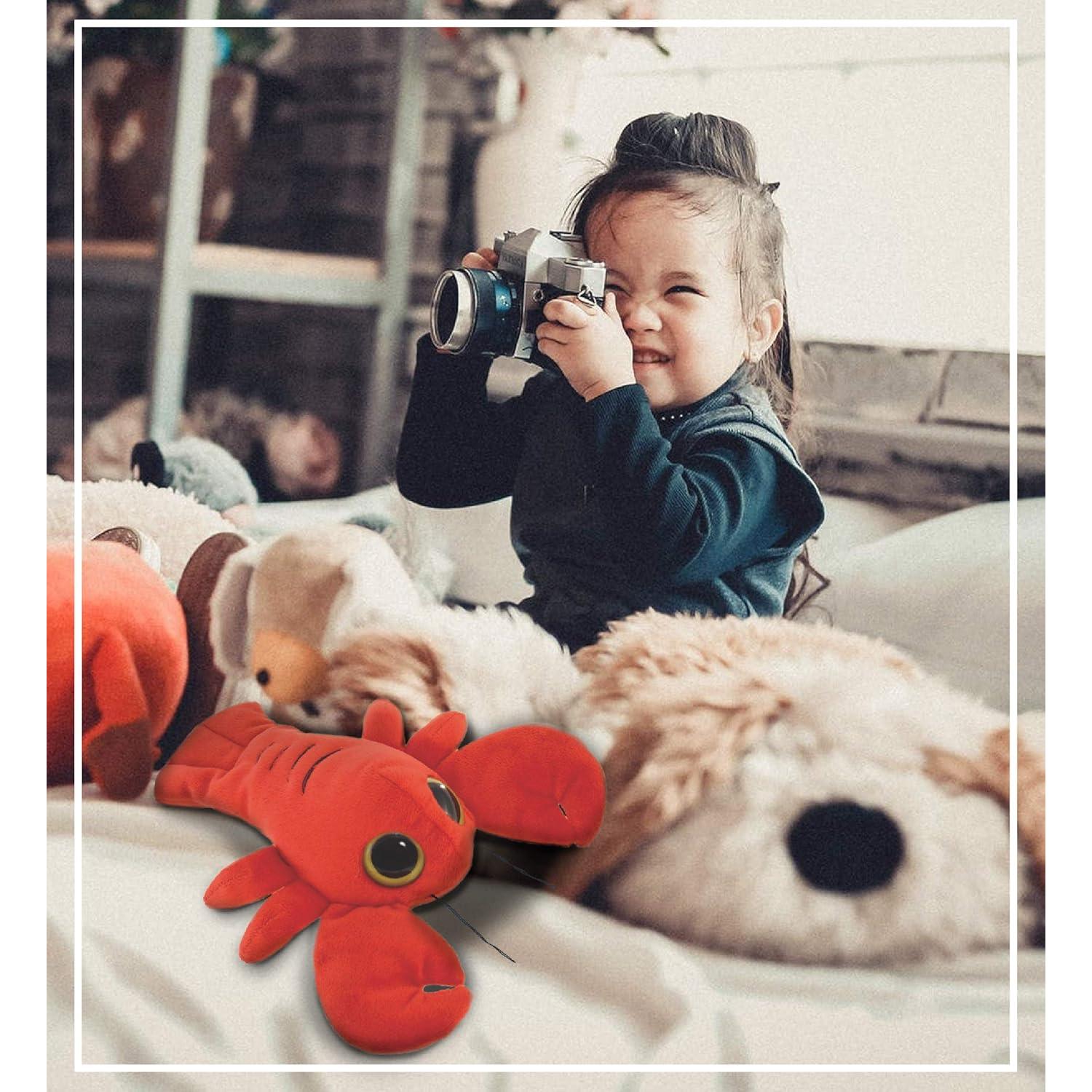 DolliBu Peluche Langosta Roja 15 cm - Suave y Abrazable