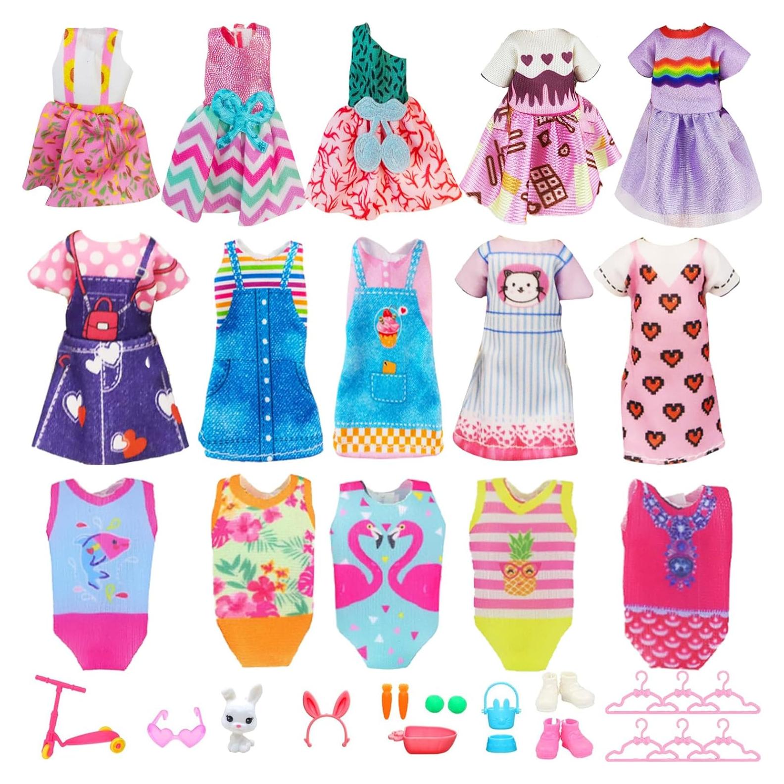 27 Piezas Ropa y Accesorios para Muñecas 13-15 cm Carreuty