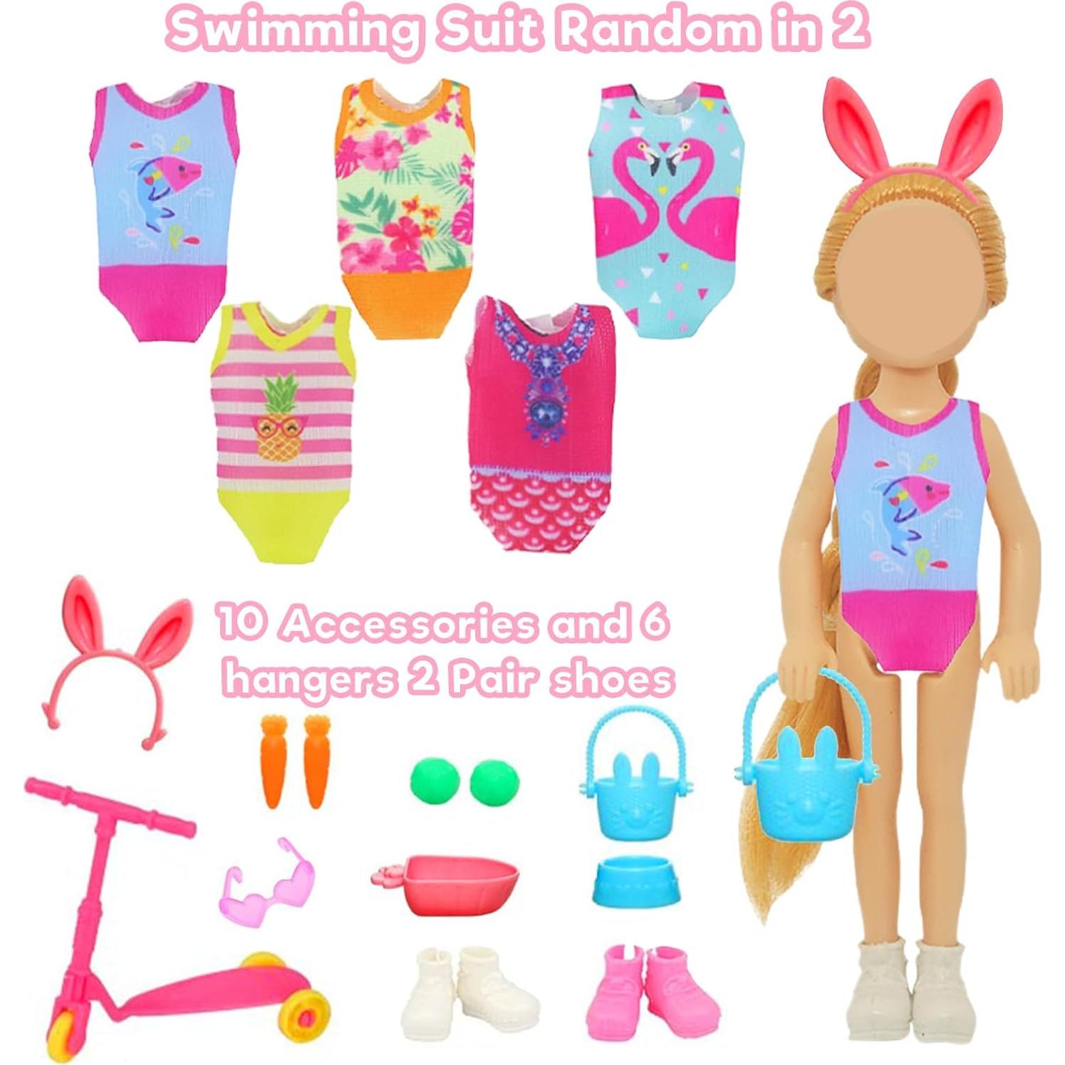 27 Piezas Ropa y Accesorios para Muñecas 13-15 cm Carreuty