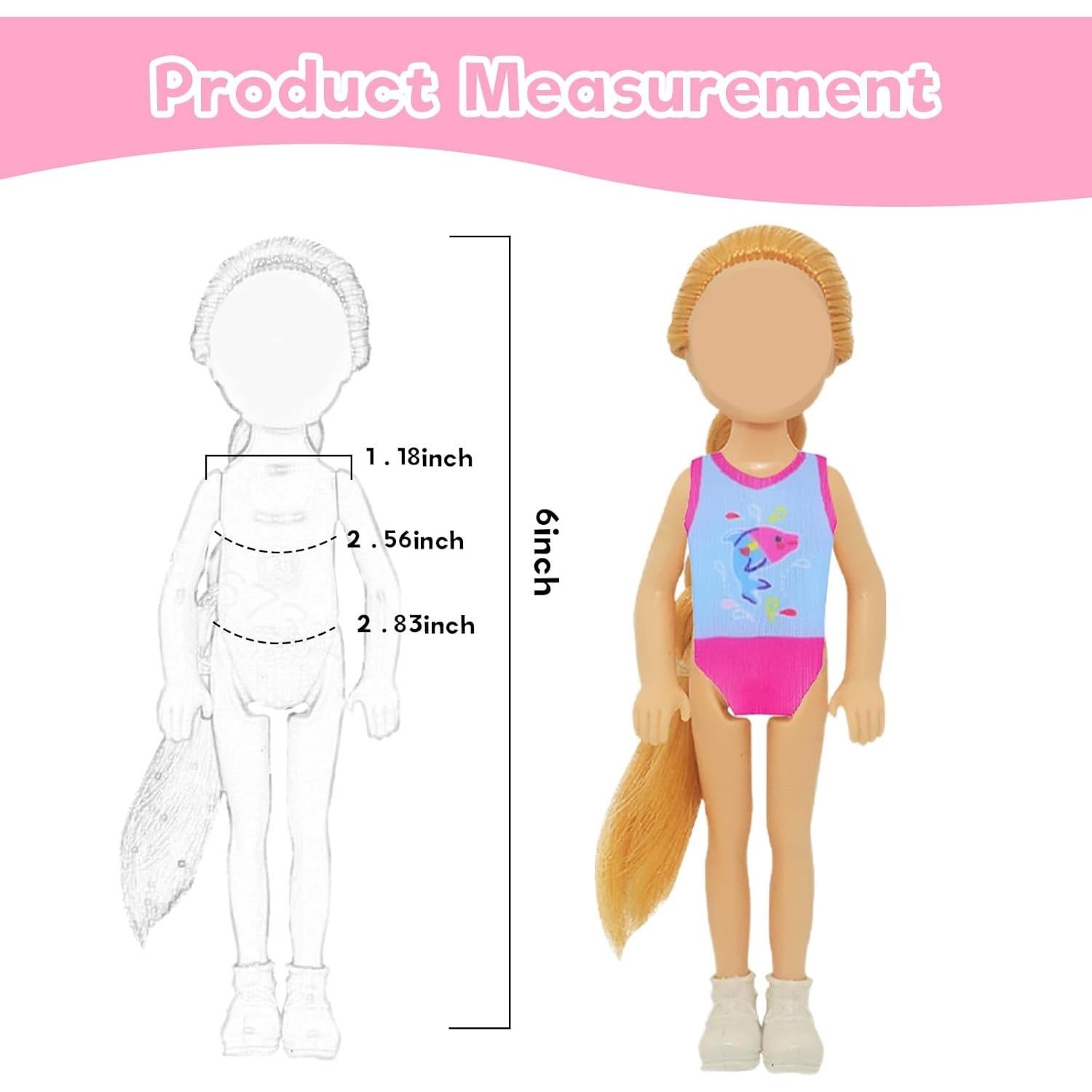 27 Piezas Ropa y Accesorios para Muñecas 13-15 cm Carreuty