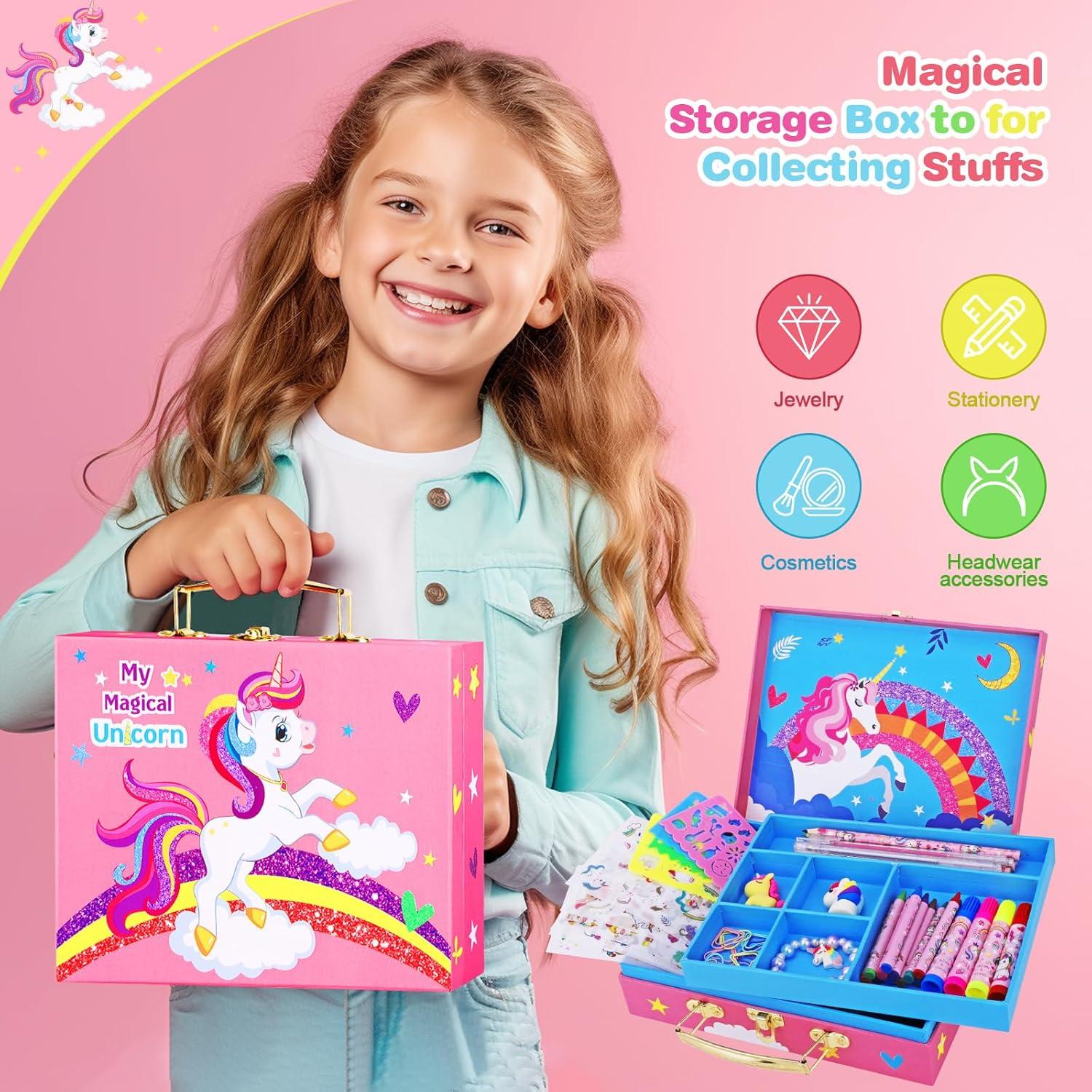 Kit de Dibujo Unicornio Homicozy 66 Piezas para Niñas 4-12 Años